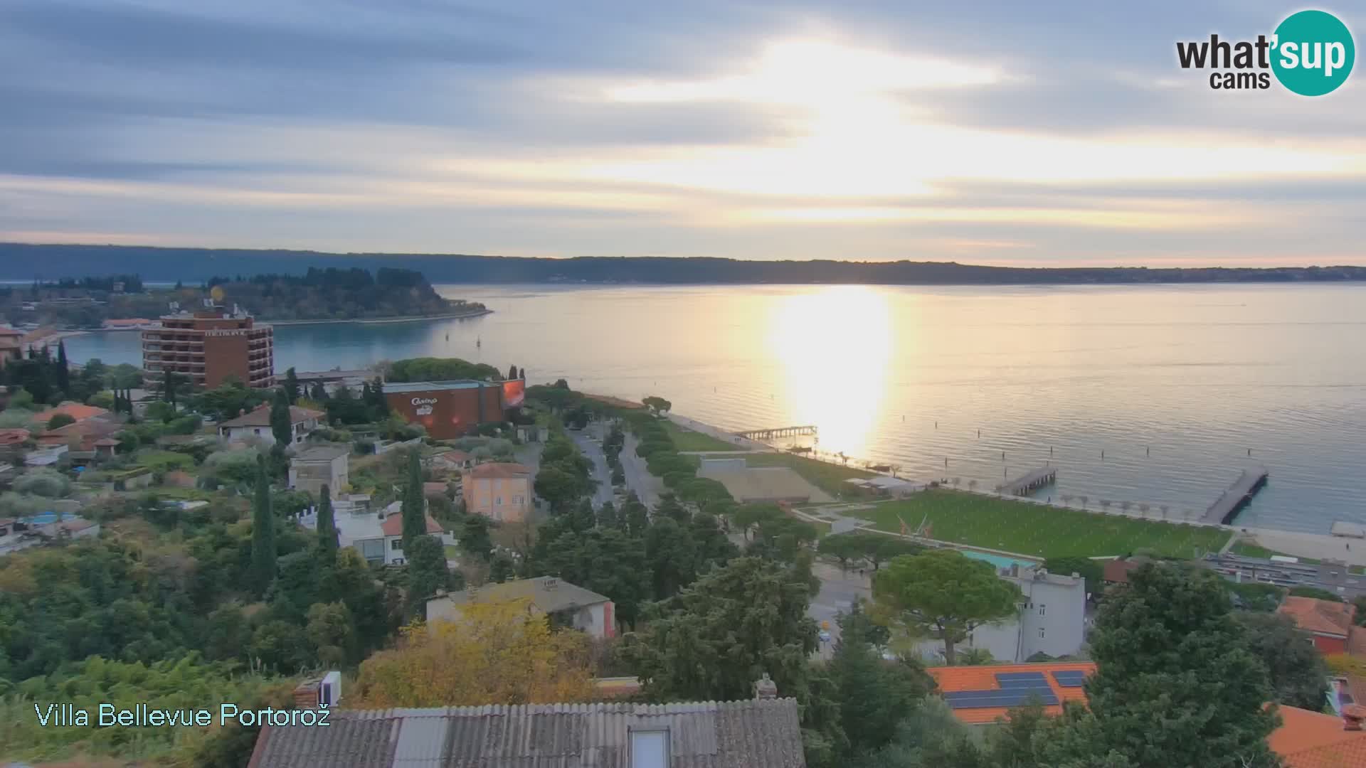 Portorož web kamera – pogled sa Villa Bellevue