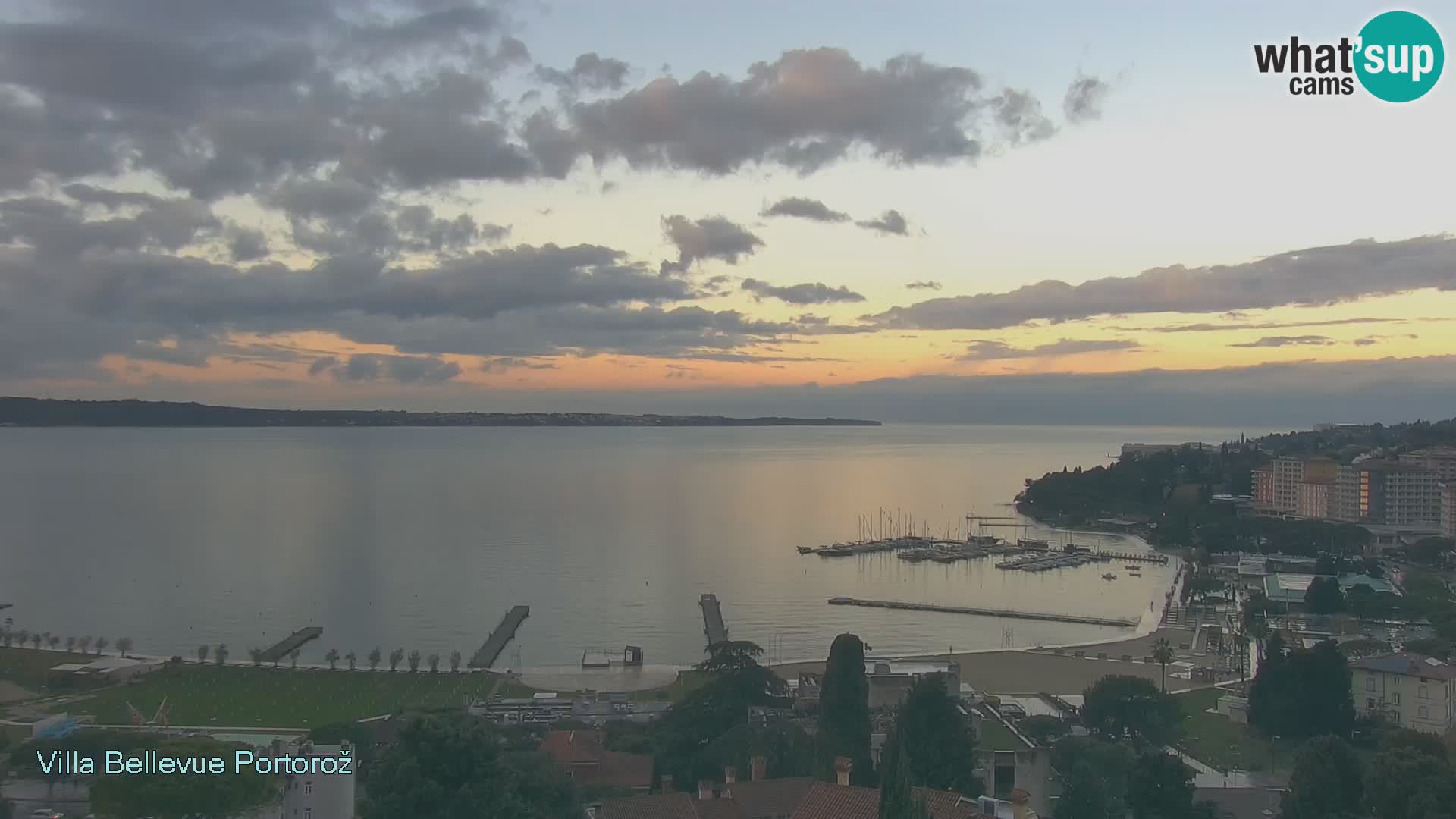 Portorož camera en vivo – Panorama Villa Bellevue
