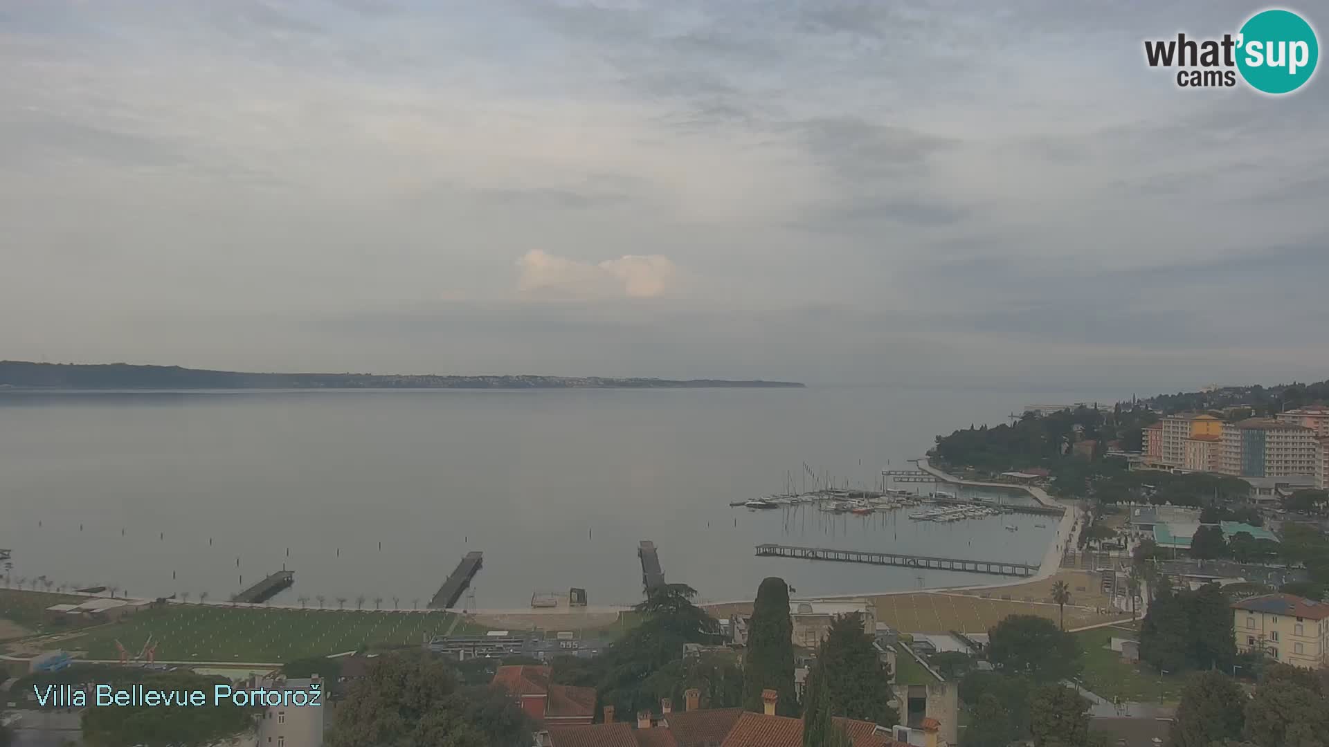 Portorož web kamera – pogled sa Villa Bellevue