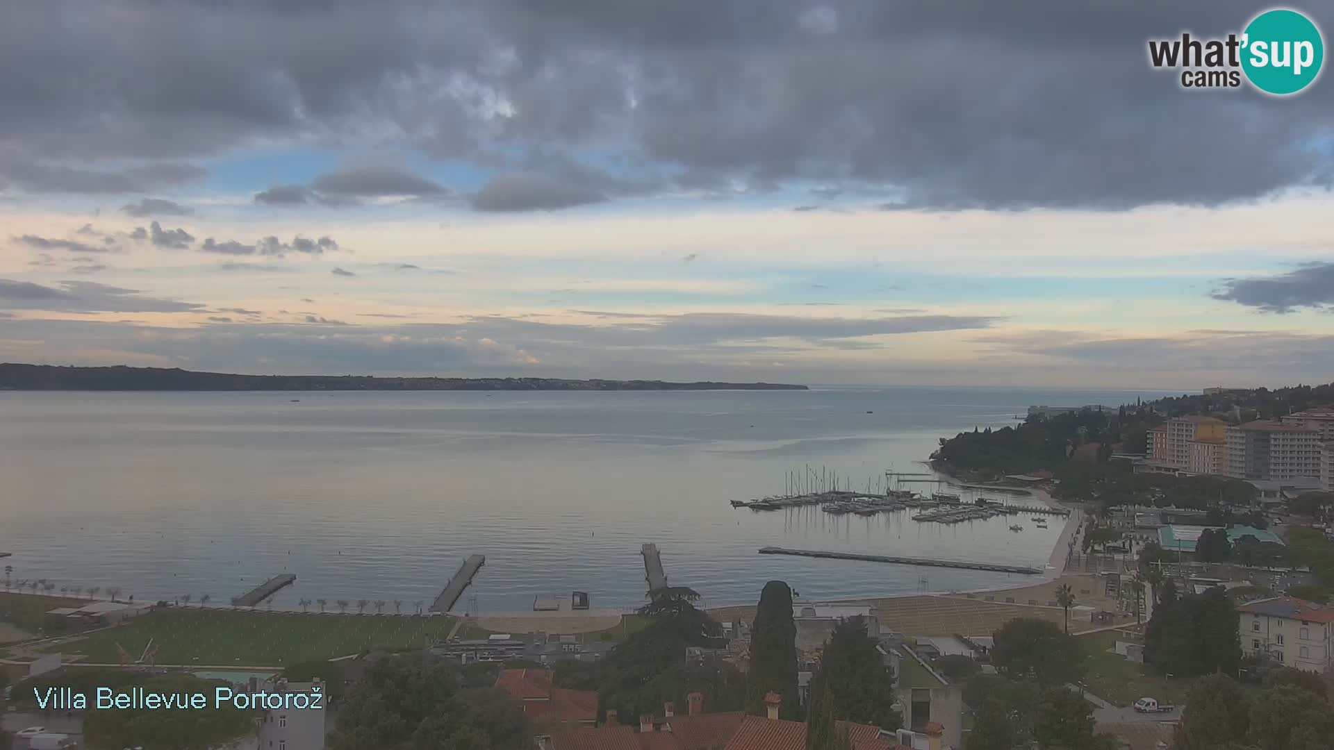 Live webcam Portorož – Panorama dalla Villa Bellevue