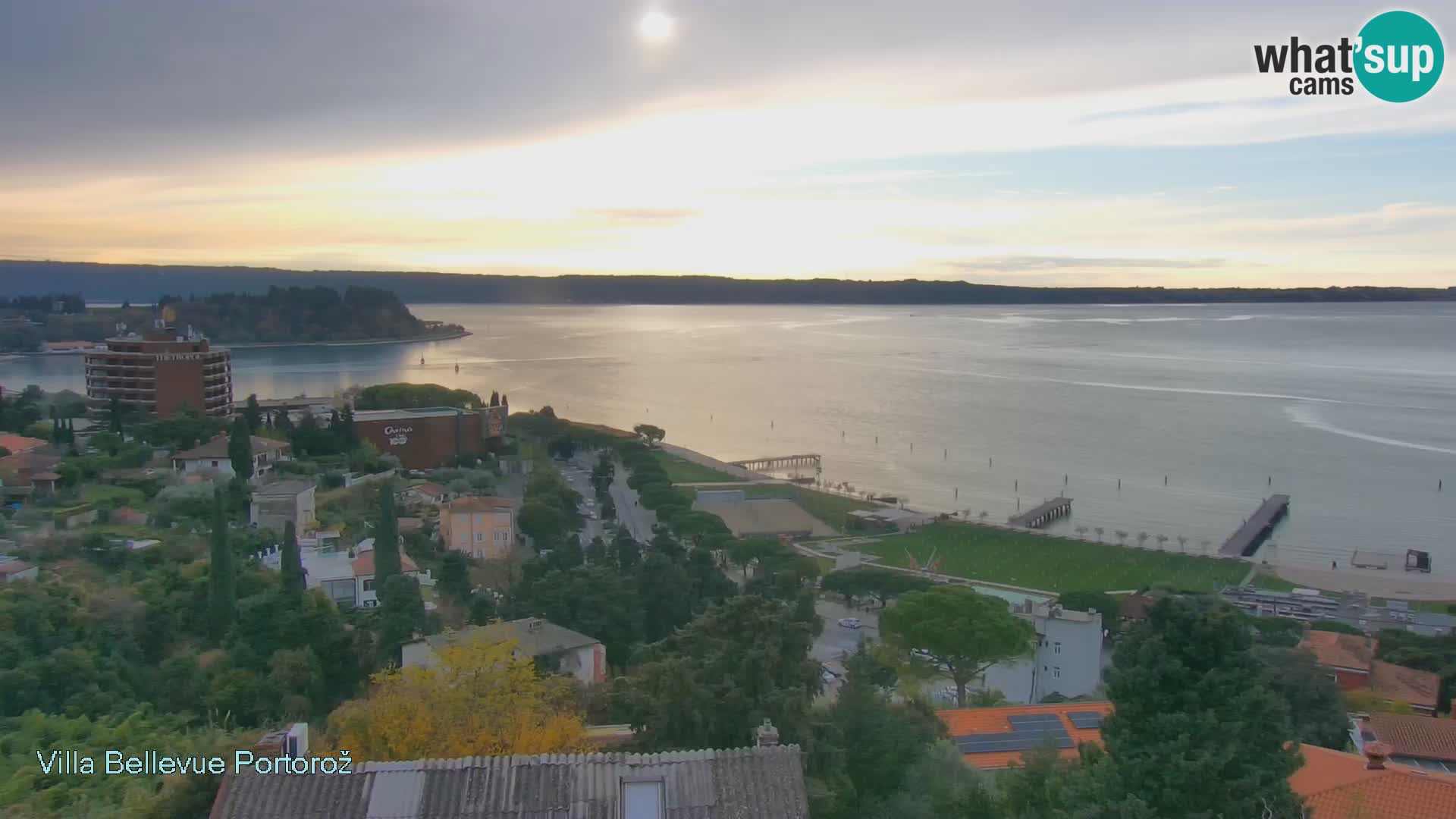 Portorož camera en vivo – Panorama Villa Bellevue