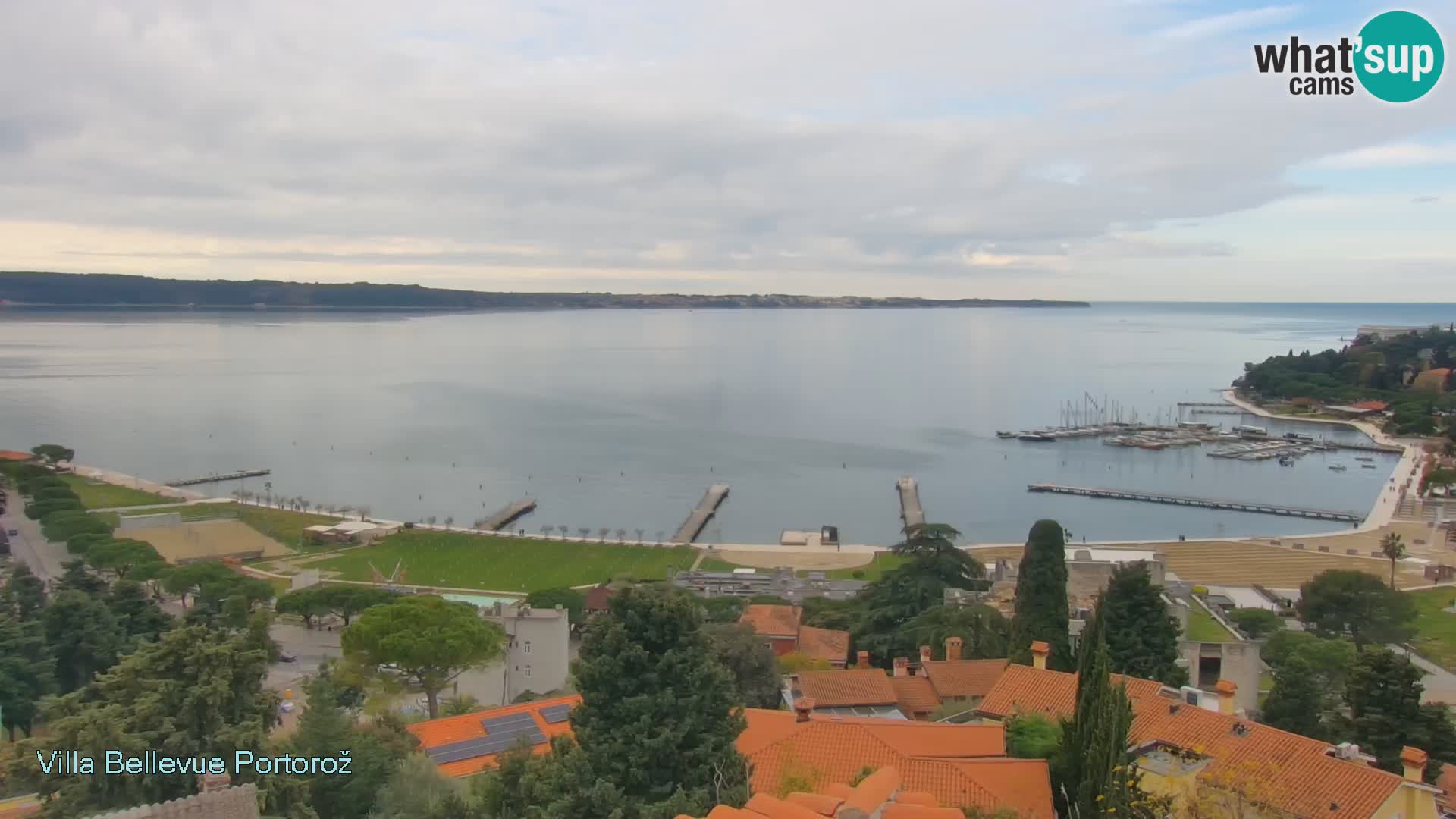 Portorož web kamera – pogled sa Villa Bellevue