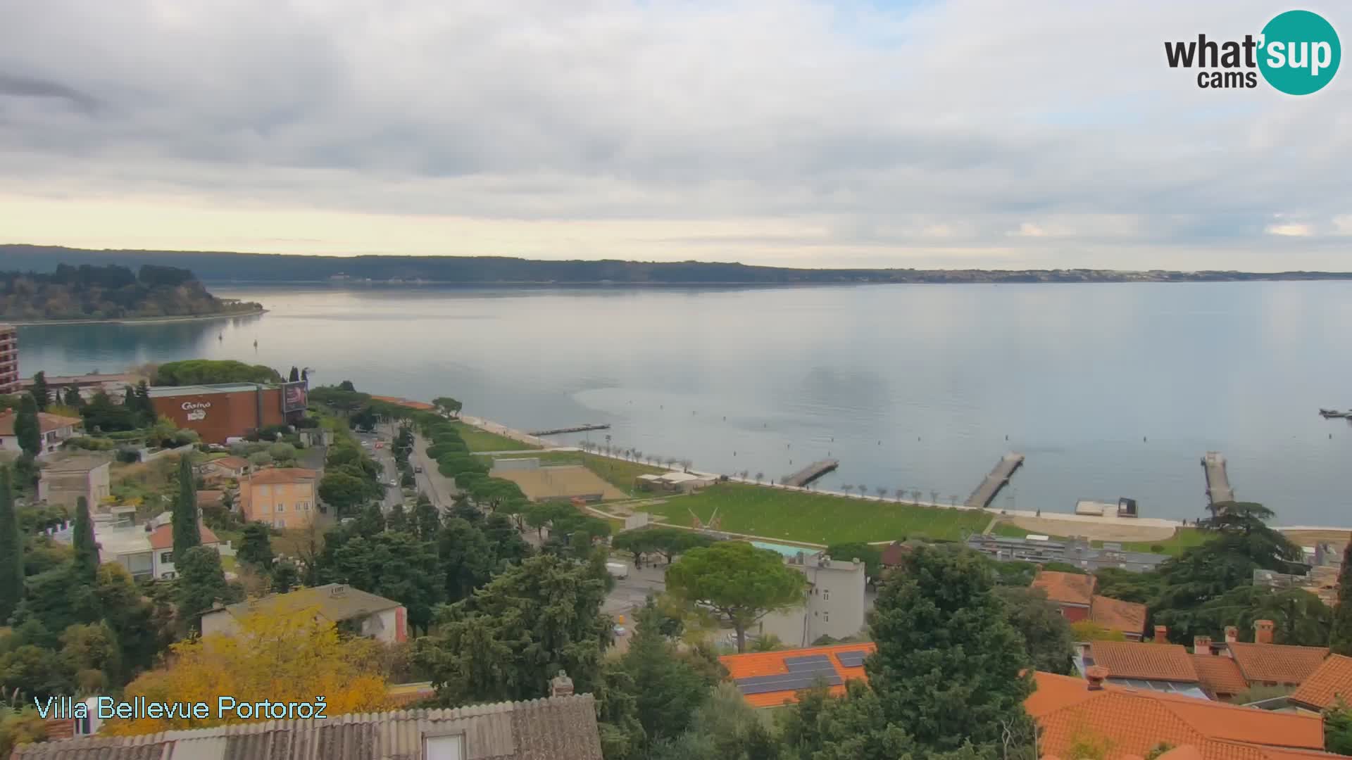 Portorož camera en vivo – Panorama Villa Bellevue