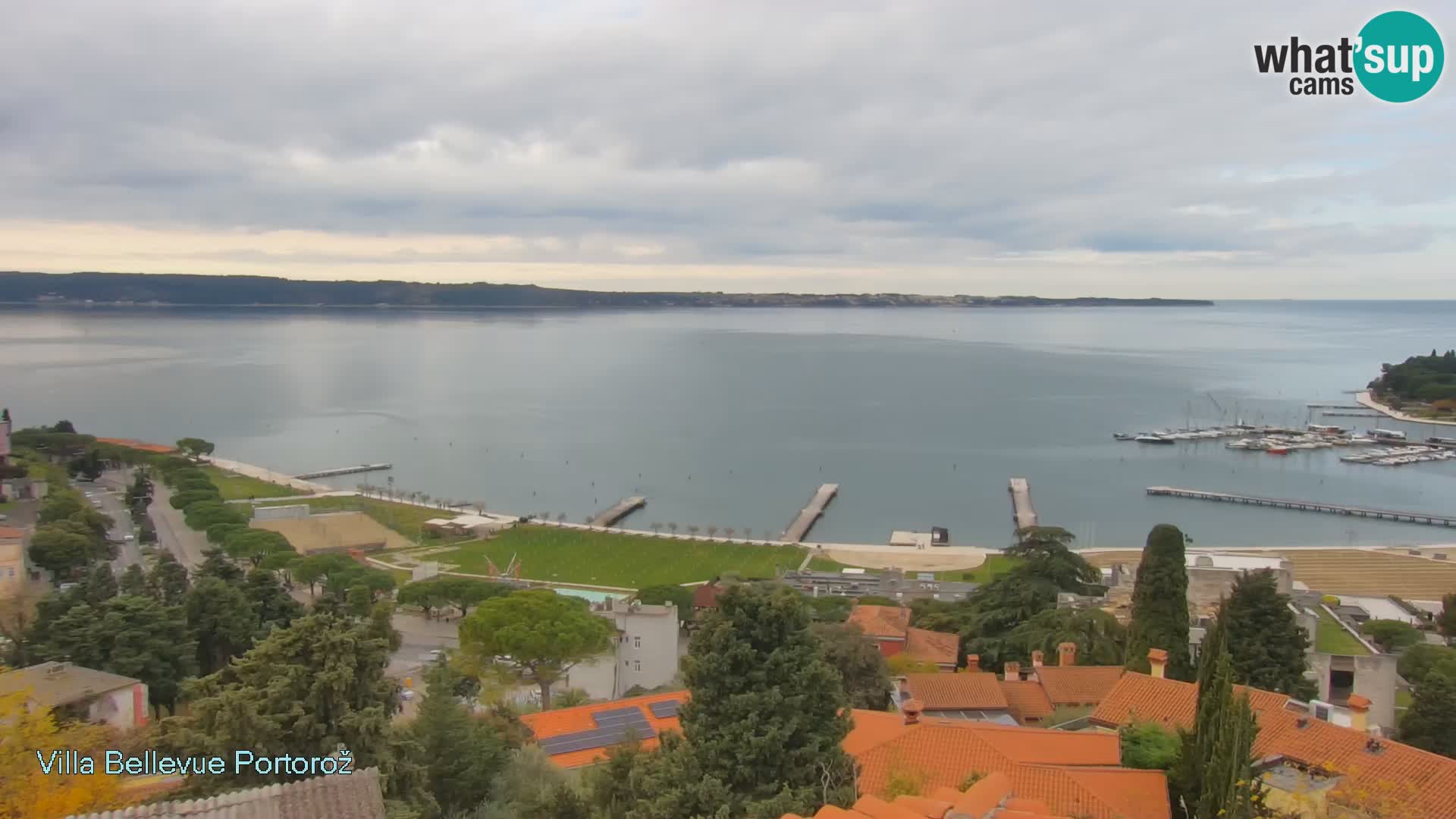 Portorož web kamera – pogled sa Villa Bellevue