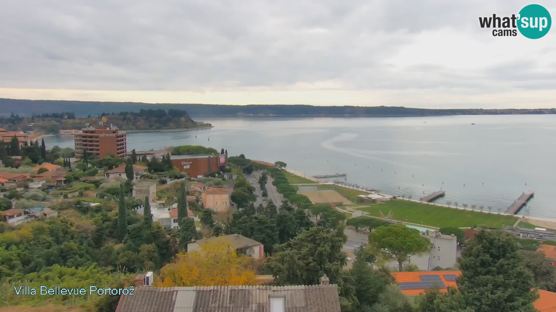 Portorož camera en vivo – Panorama Villa Bellevue