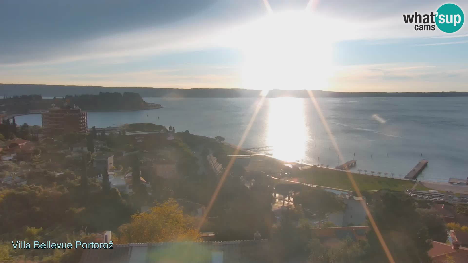 Portorož camera en vivo – Panorama Villa Bellevue