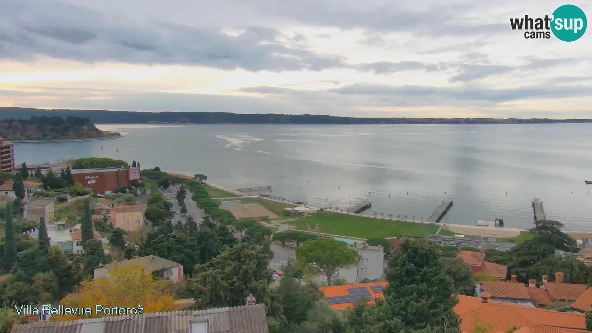 Portorož camera en vivo – Panorama Villa Bellevue
