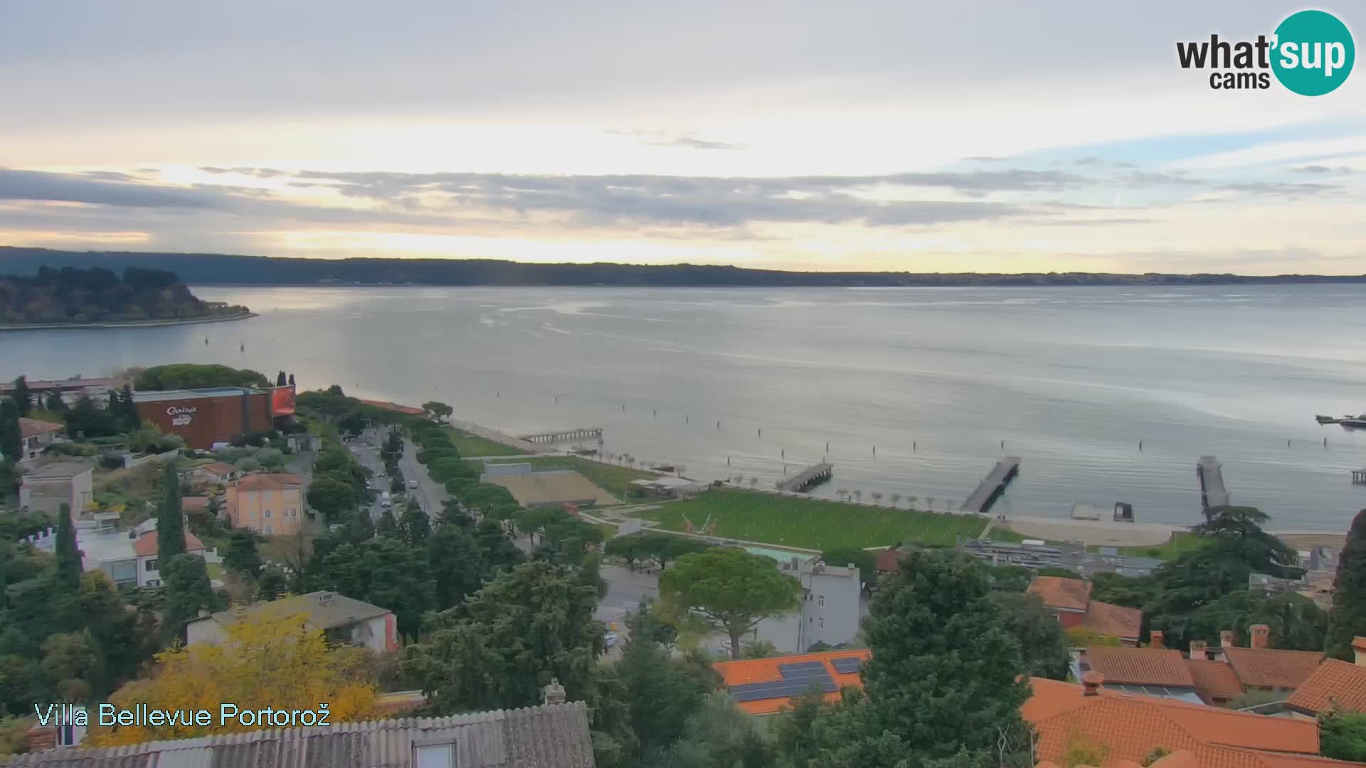 Portorož camera en vivo – Panorama Villa Bellevue