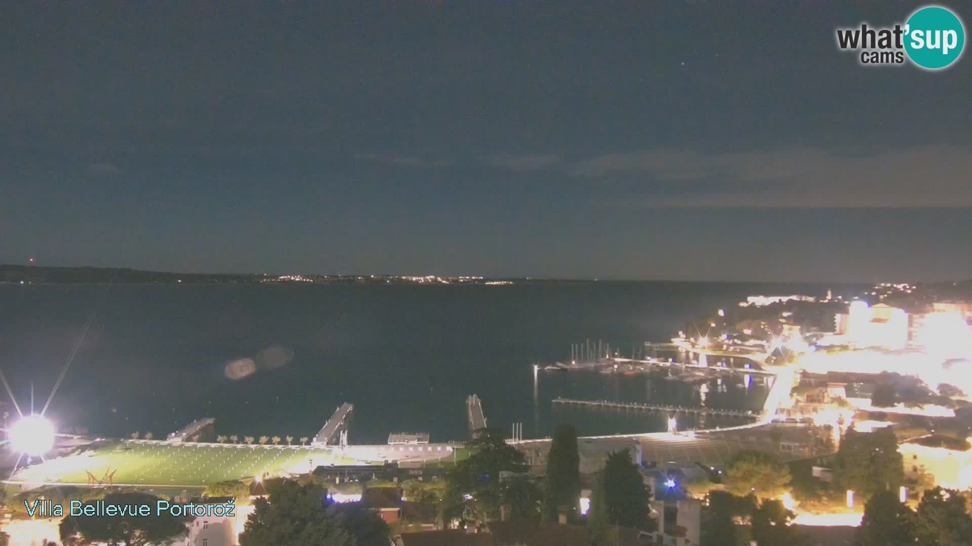 Portorož web kamera – pogled sa Villa Bellevue