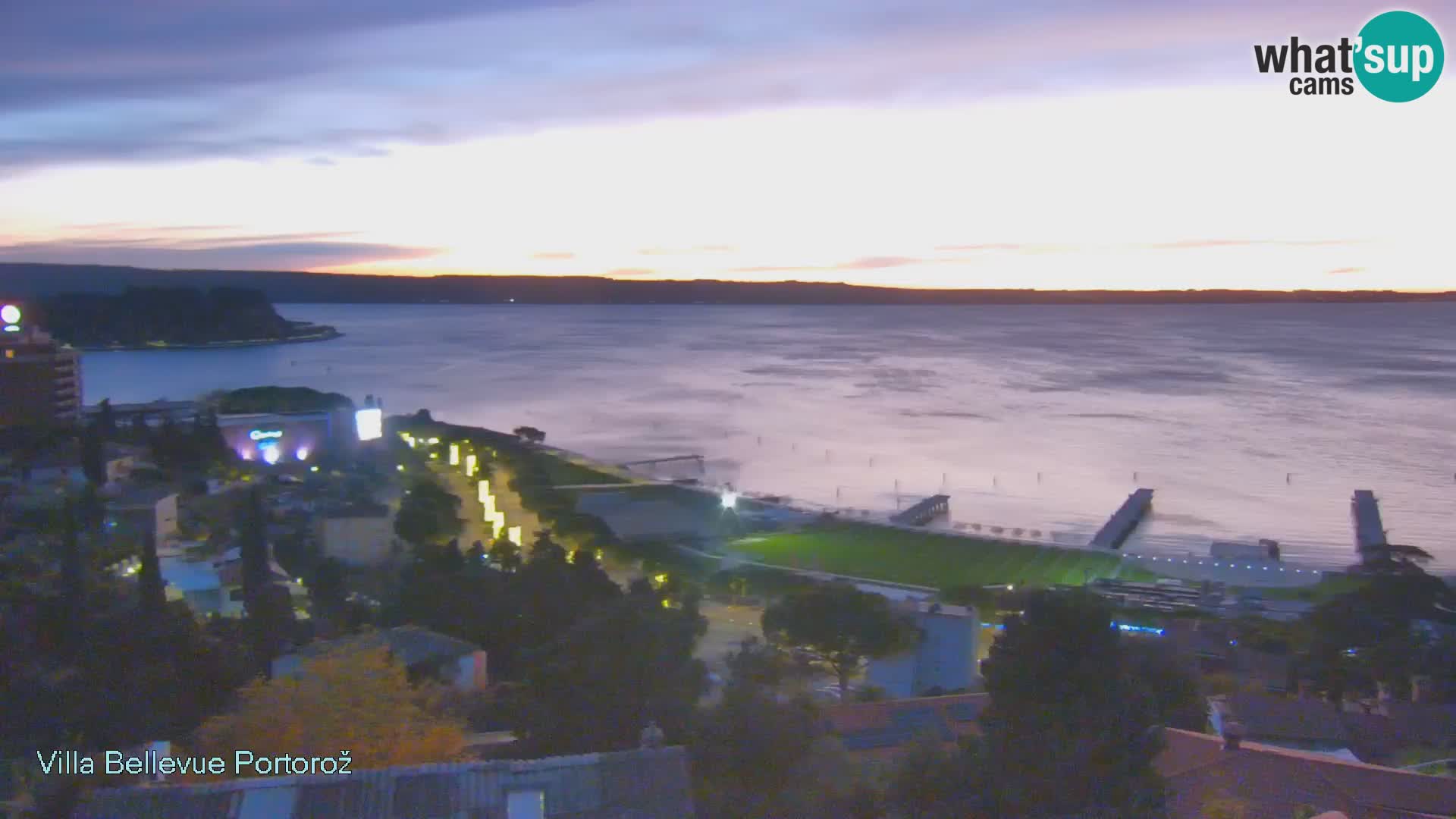 Portorož camera en vivo – Panorama Villa Bellevue