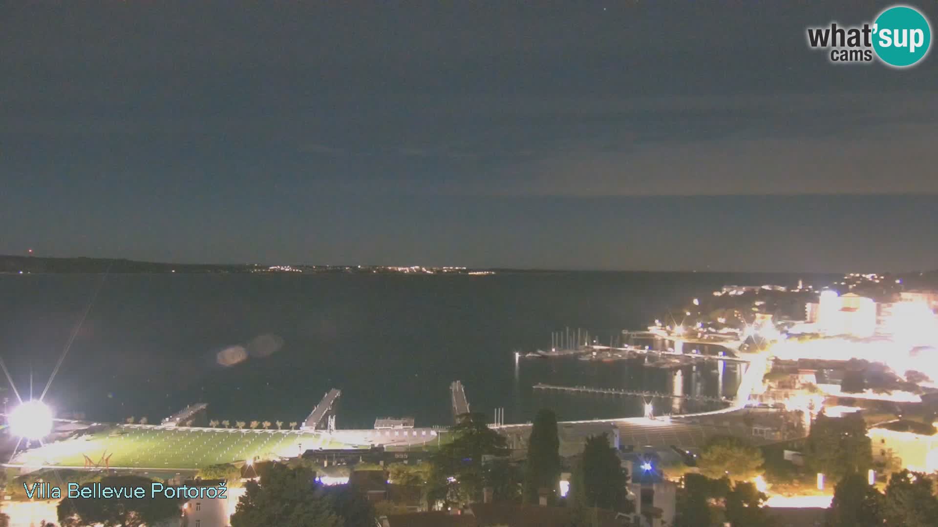 Portorož web kamera – pogled sa Villa Bellevue