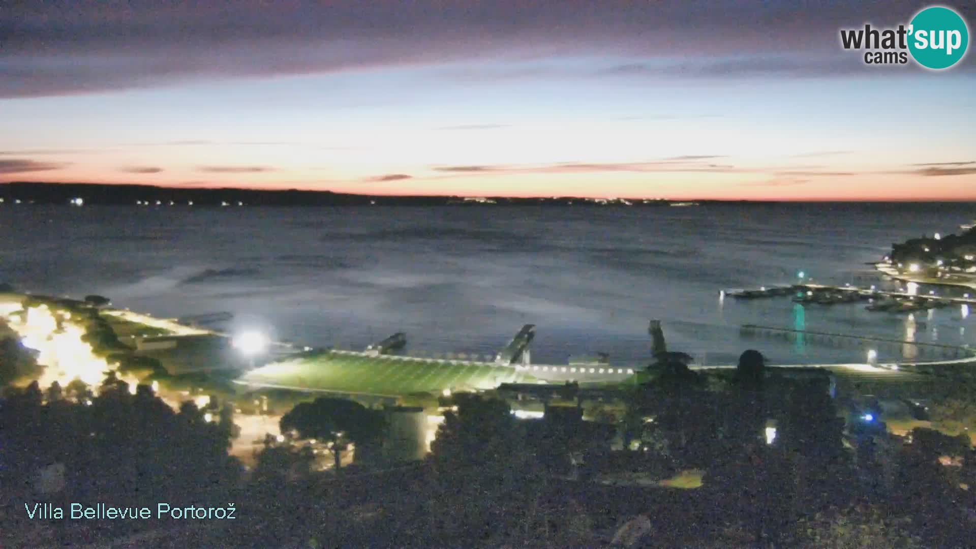 Portorož web kamera – pogled sa Villa Bellevue