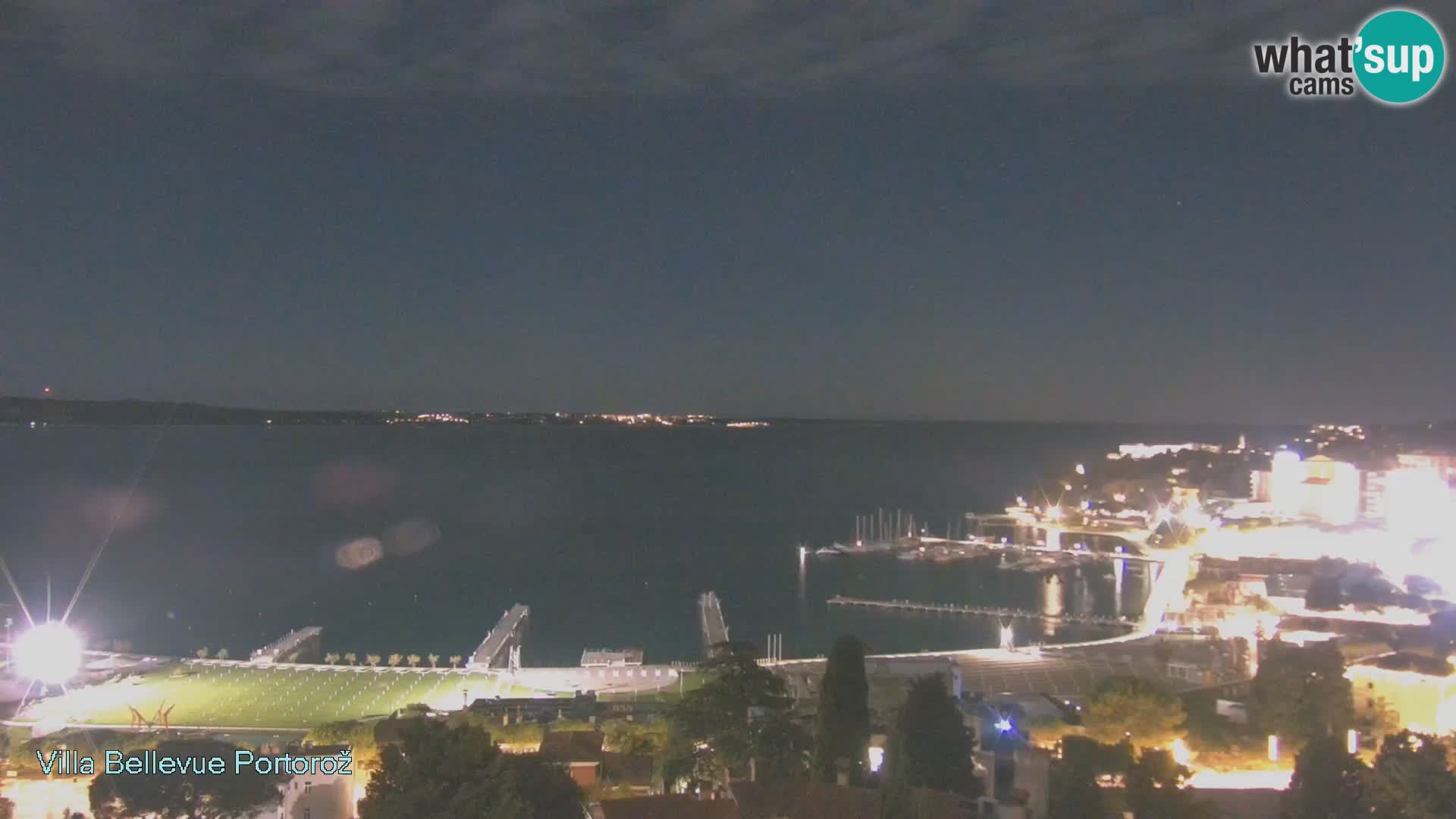 Portorož web kamera – pogled sa Villa Bellevue