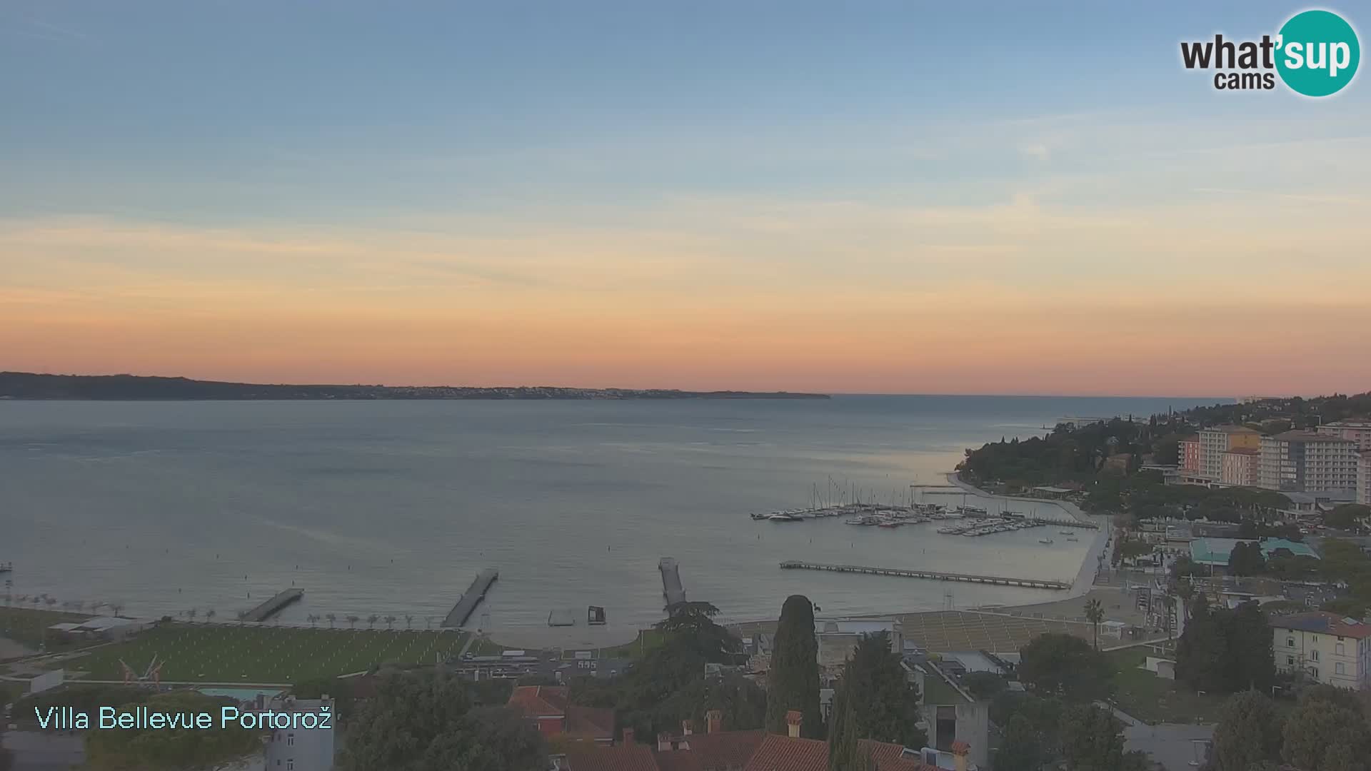 Portorož web kamera – pogled sa Villa Bellevue