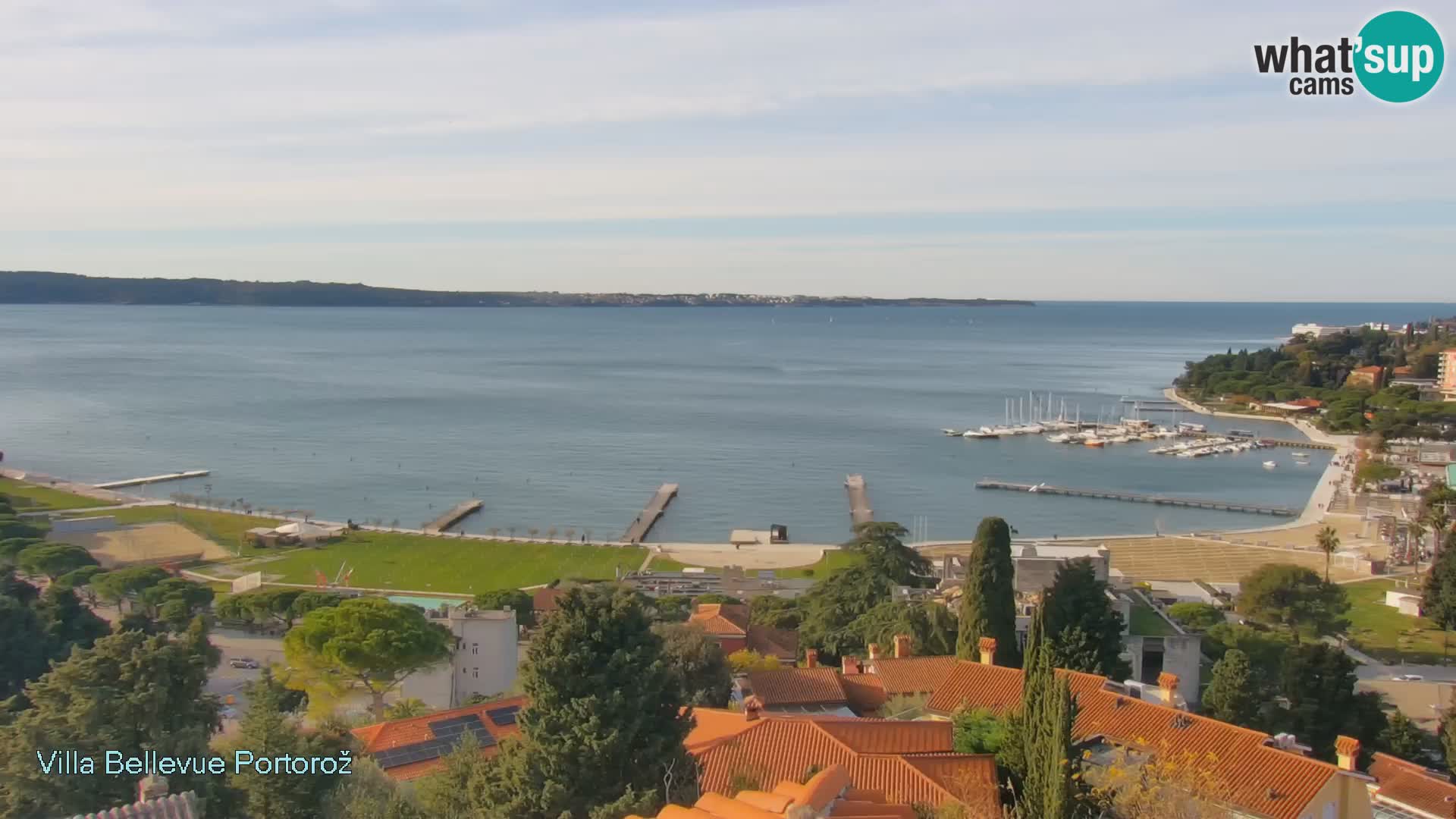 Portorož camera en vivo – Panorama Villa Bellevue