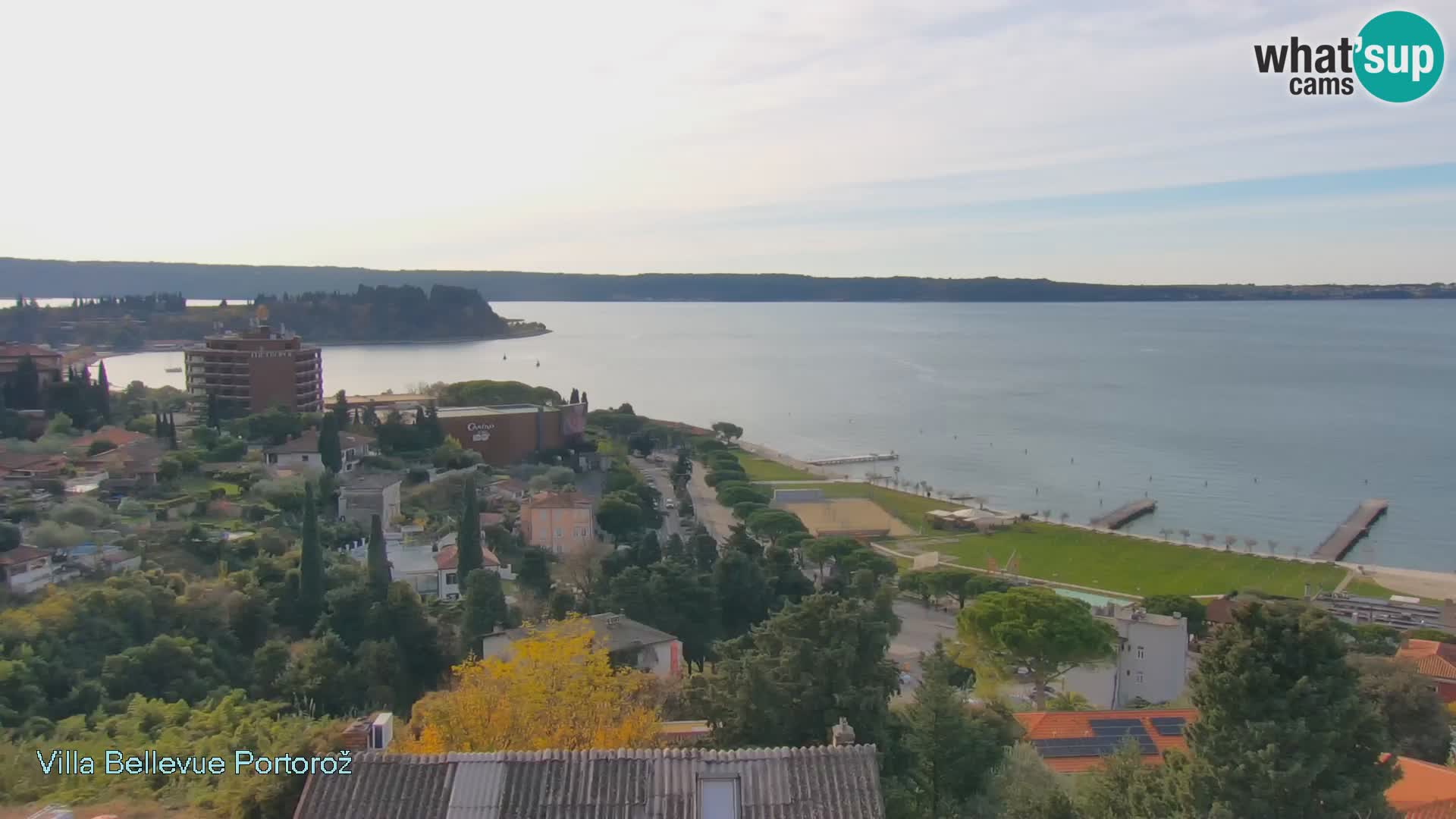 Portorož camera en vivo – Panorama Villa Bellevue