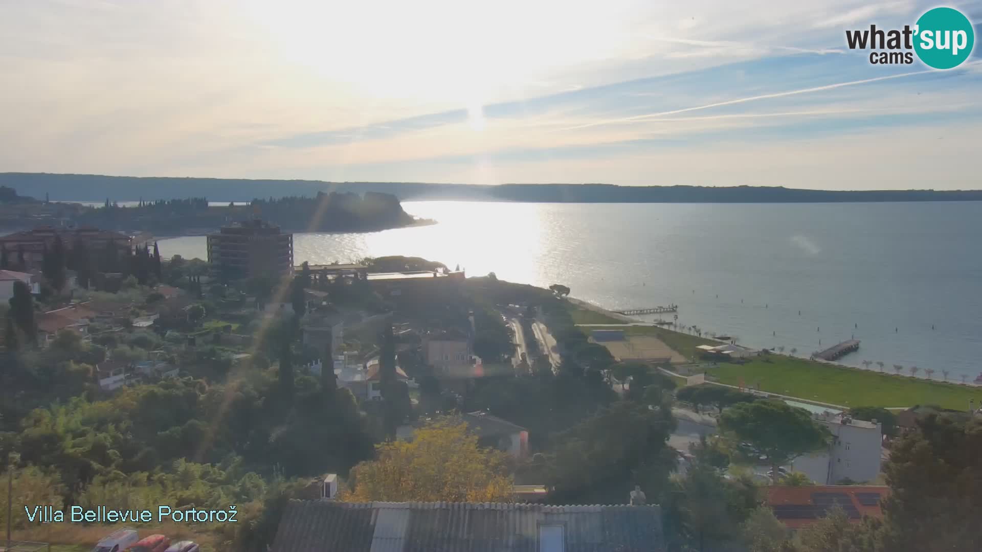 Portorož camera en vivo – Panorama Villa Bellevue
