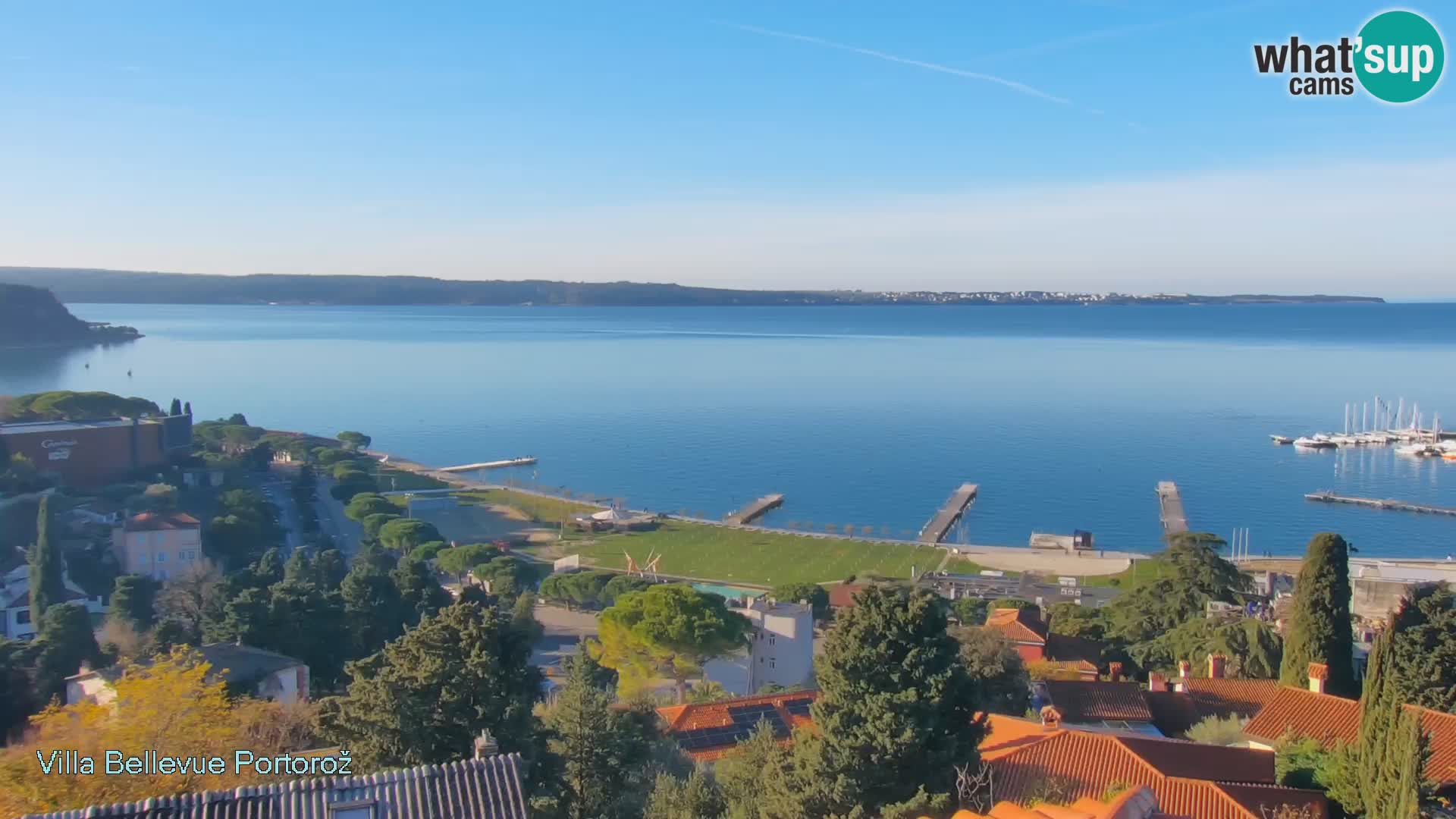Portorož camera en vivo – Panorama Villa Bellevue