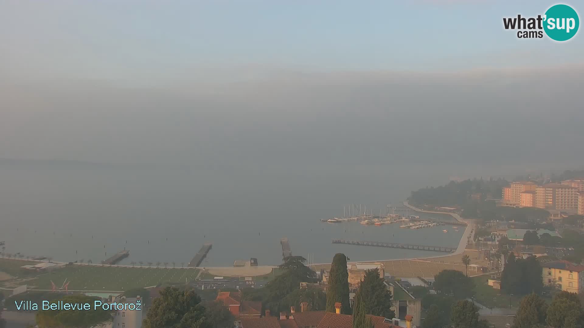 Portorož camera en vivo – Panorama Villa Bellevue