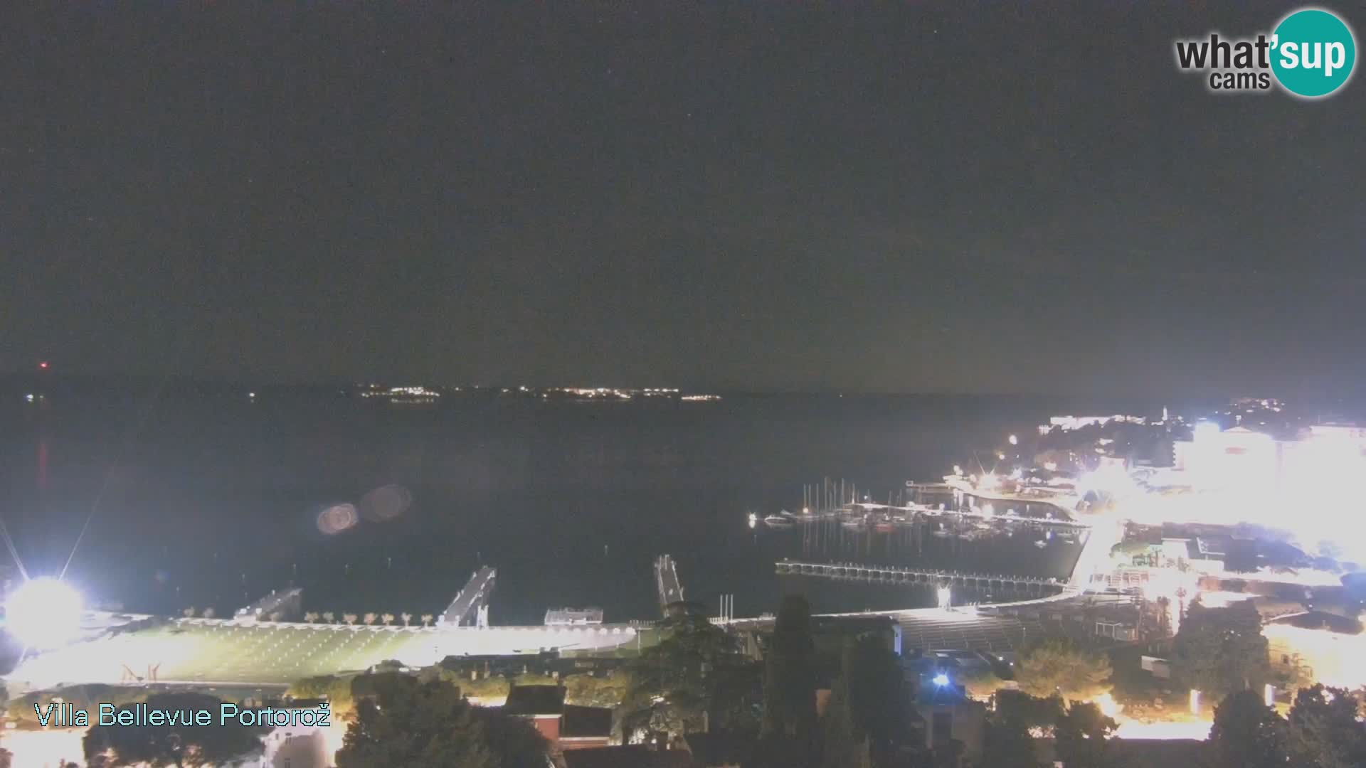 Portorož web kamera – pogled sa Villa Bellevue