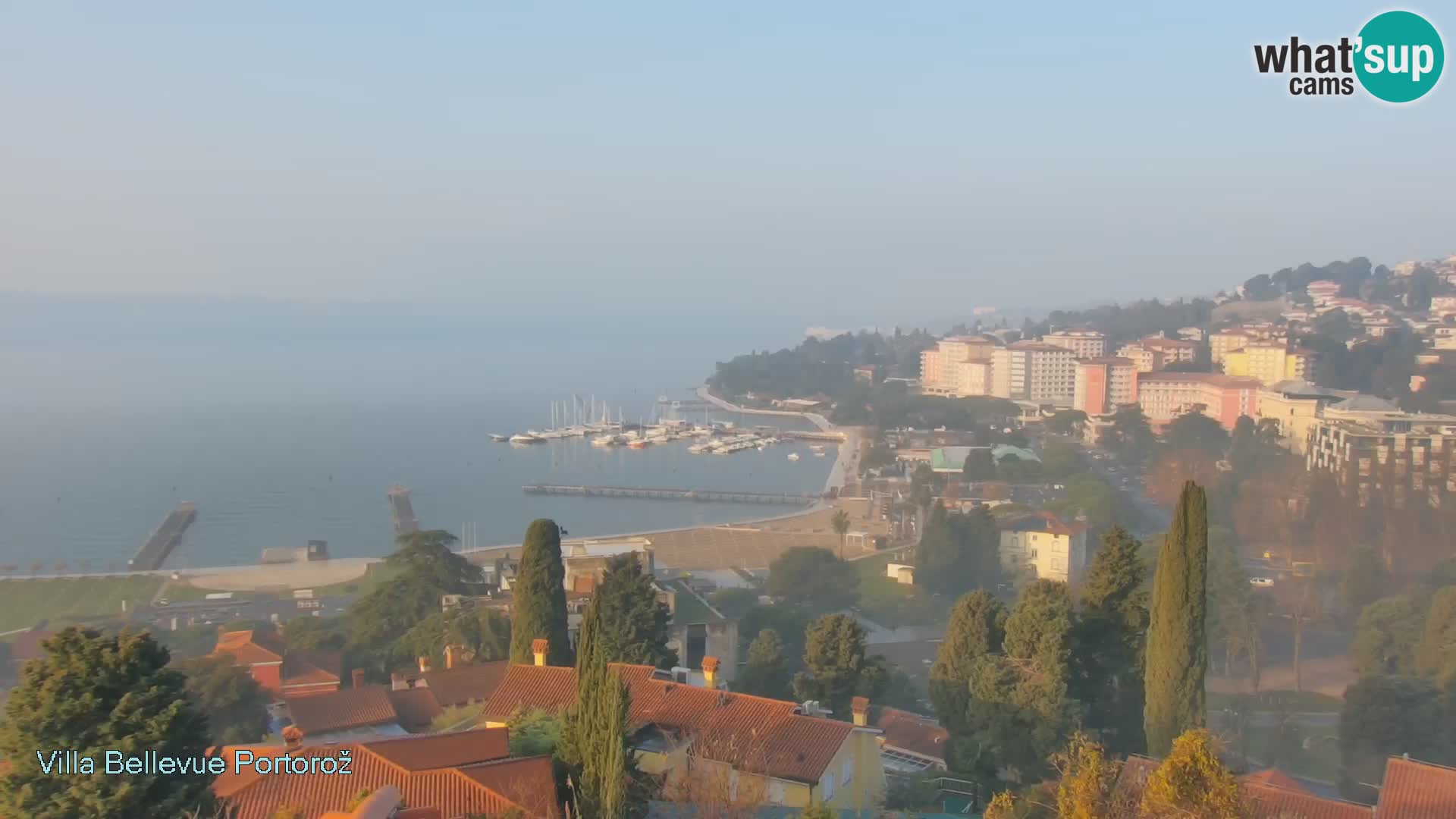 Portorož camera en vivo – Panorama Villa Bellevue