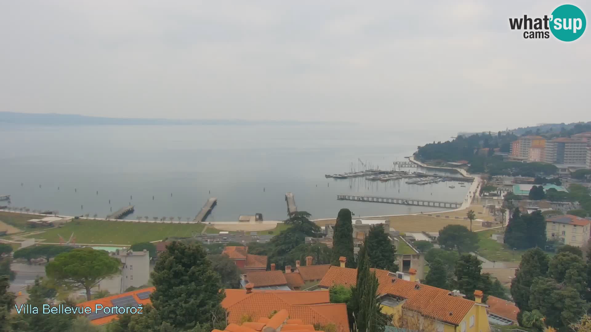 Portorož camera en vivo – Panorama Villa Bellevue