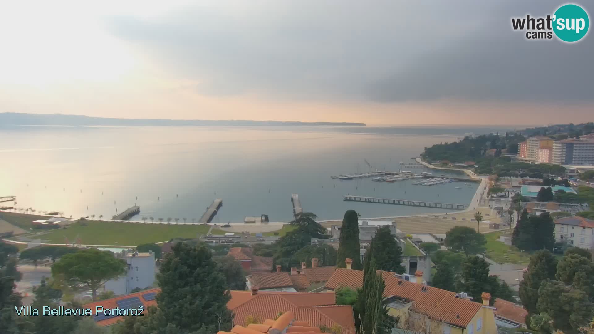 Portorož camera en vivo – Panorama Villa Bellevue