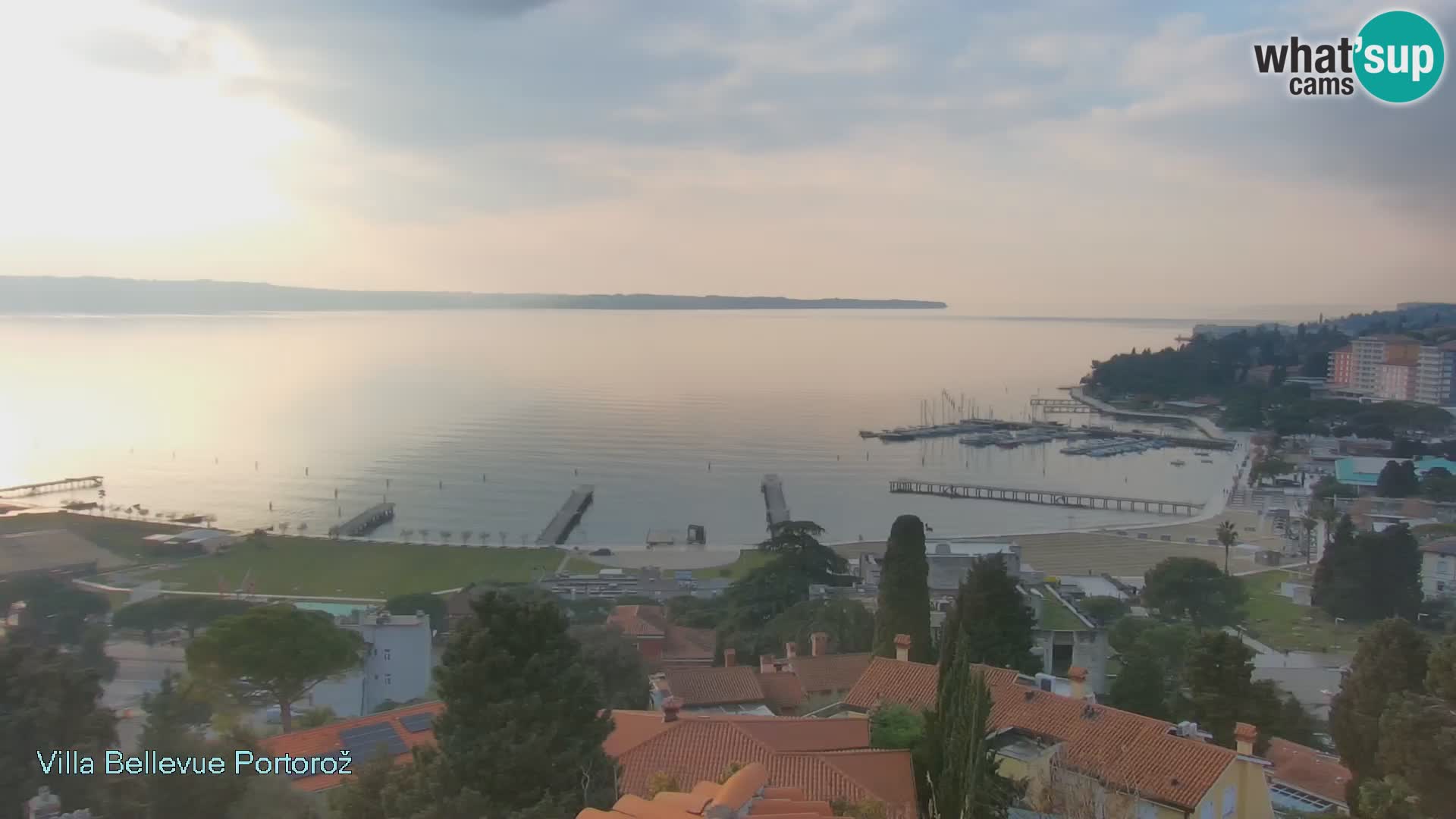 Portorož camera en vivo – Panorama Villa Bellevue
