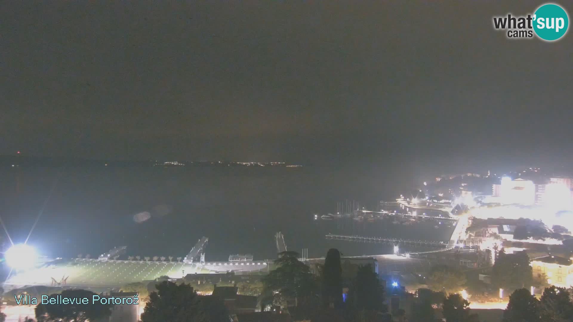 Portorož web kamera – pogled sa Villa Bellevue