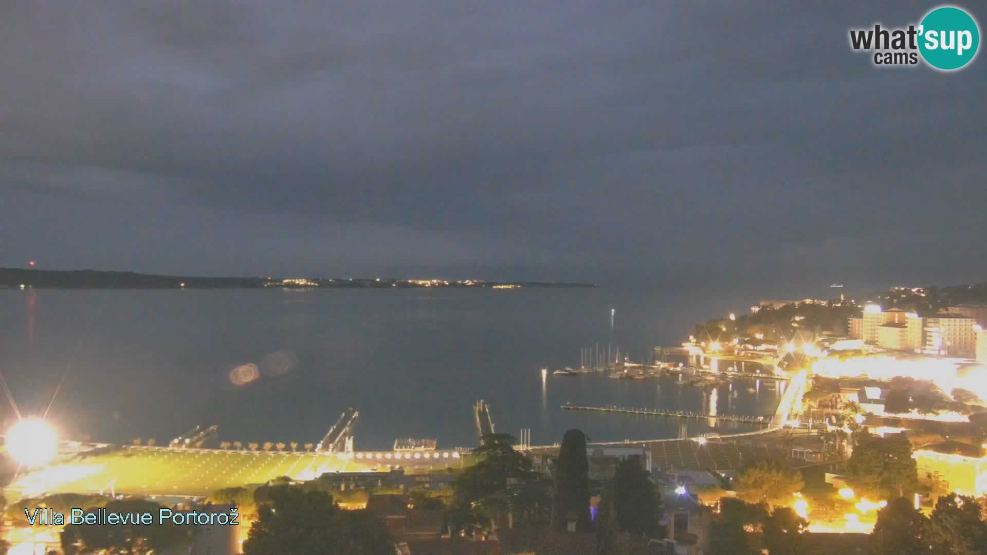 Portorož web kamera – pogled sa Villa Bellevue