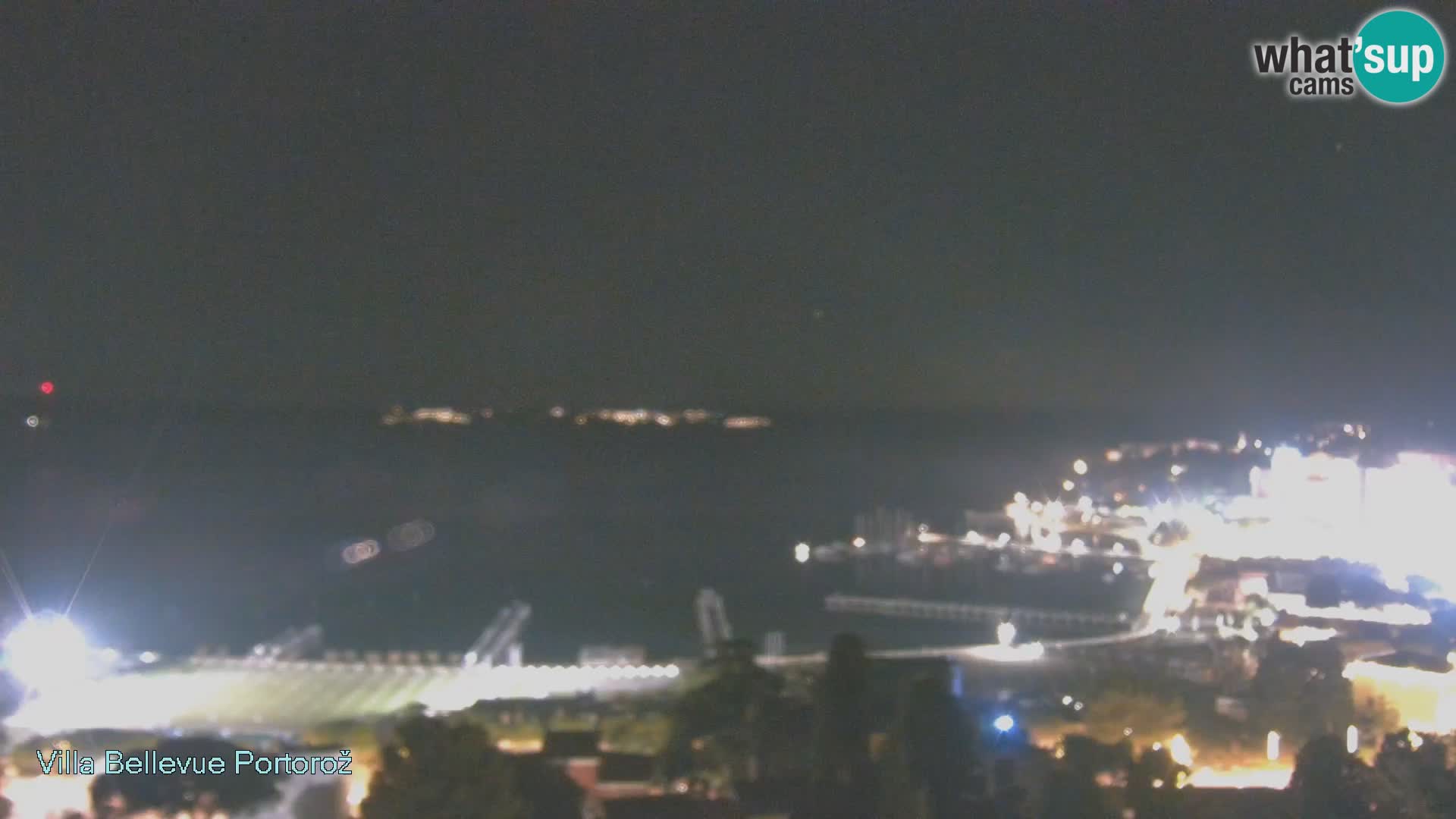 Portorož web kamera – pogled sa Villa Bellevue