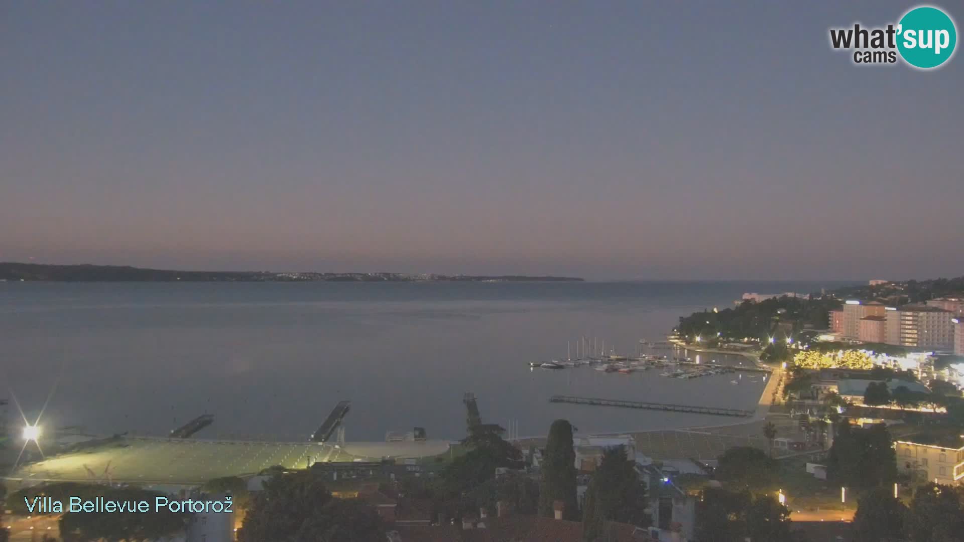 Portorož camera en vivo – Panorama Villa Bellevue