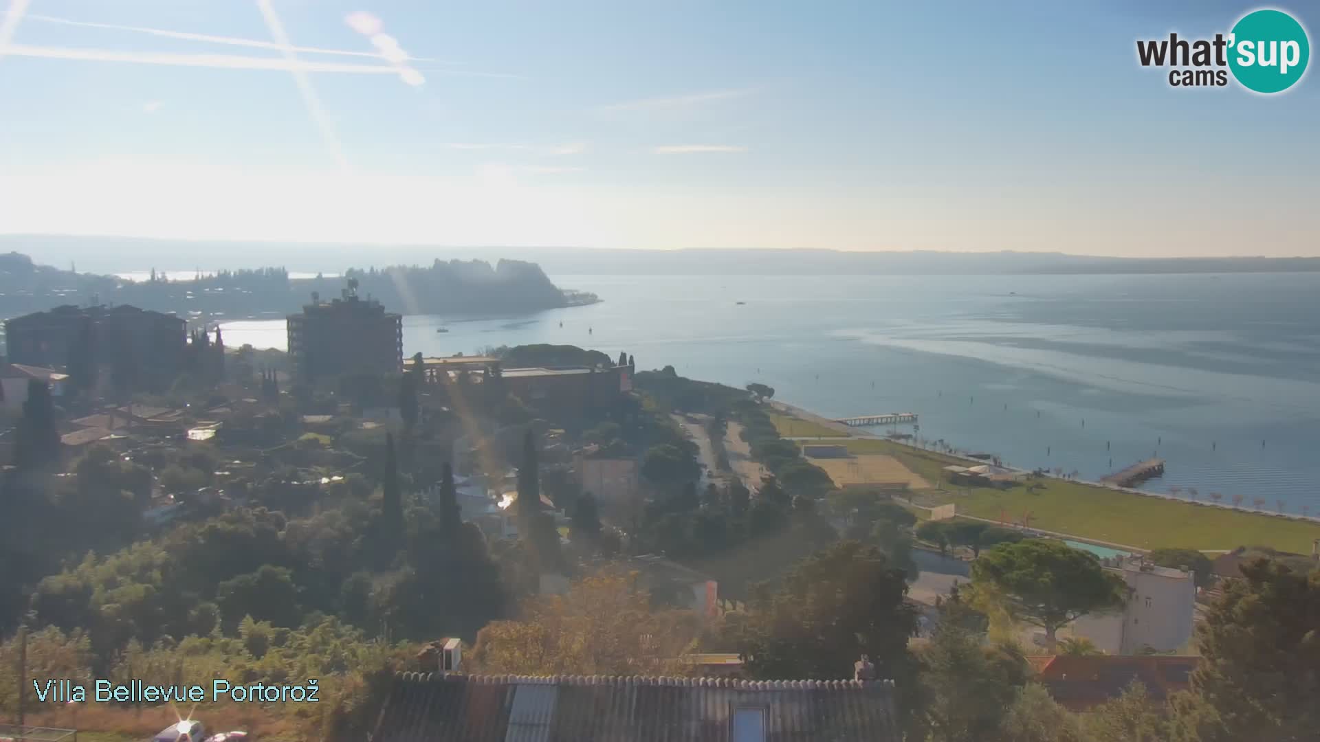 Portorož web kamera – pogled sa Villa Bellevue