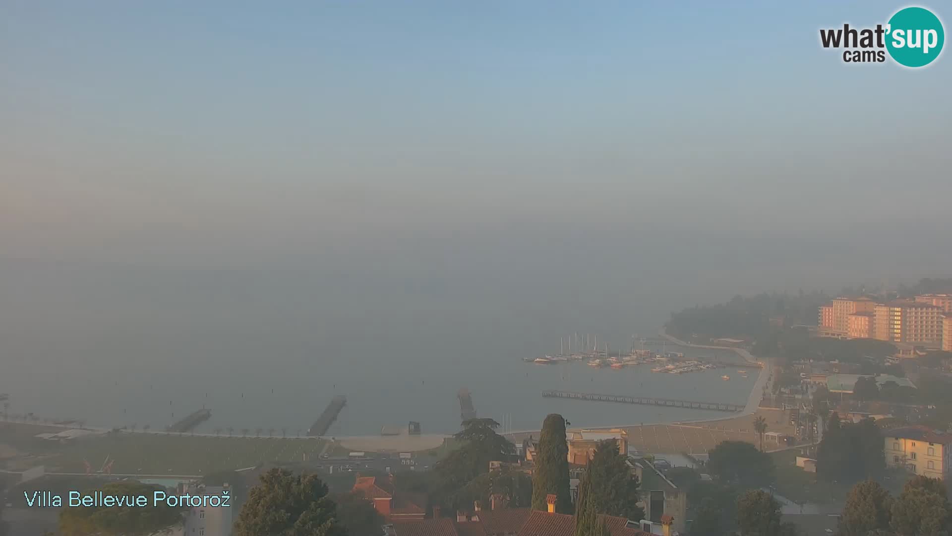 Portorož camera en vivo – Panorama Villa Bellevue