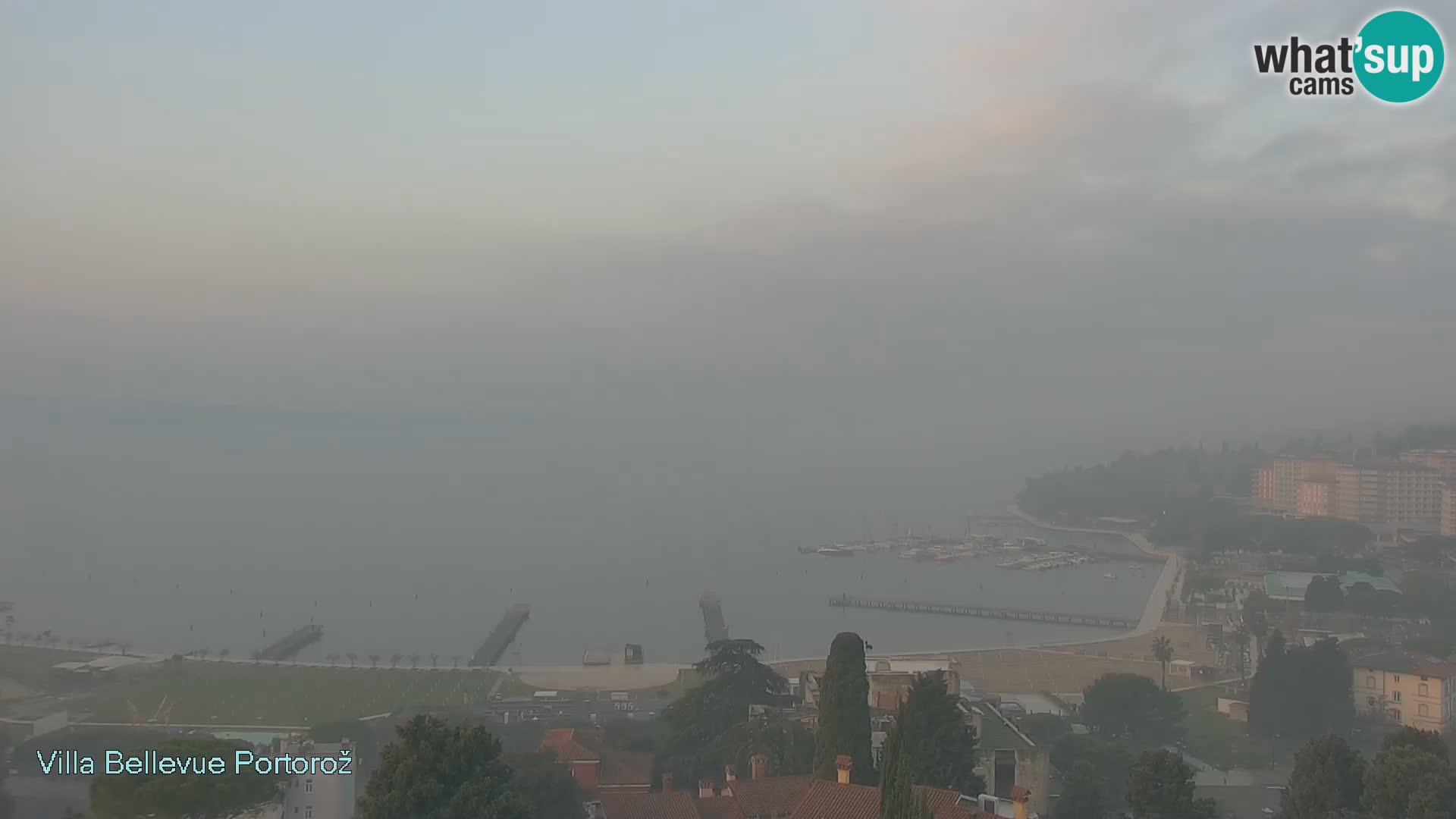 Portorož web kamera – pogled sa Villa Bellevue