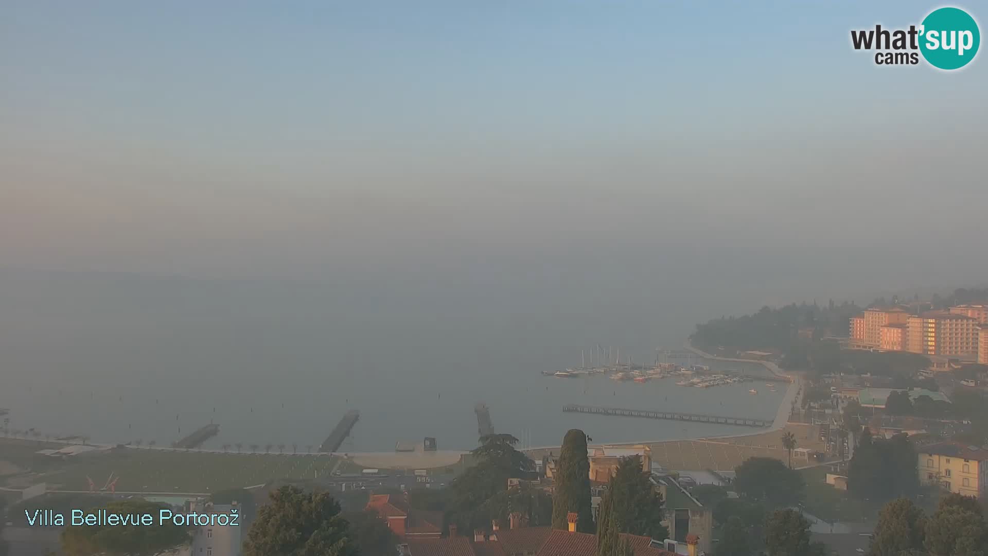 Portorož web kamera – pogled sa Villa Bellevue