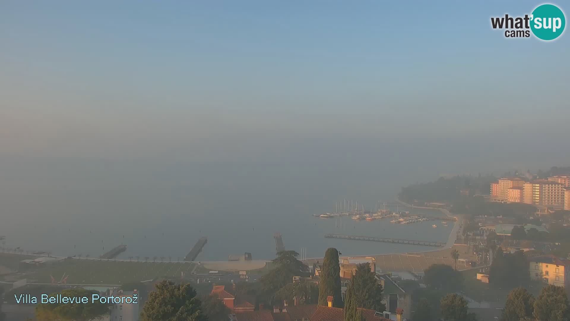 Portorož web kamera – pogled sa Villa Bellevue