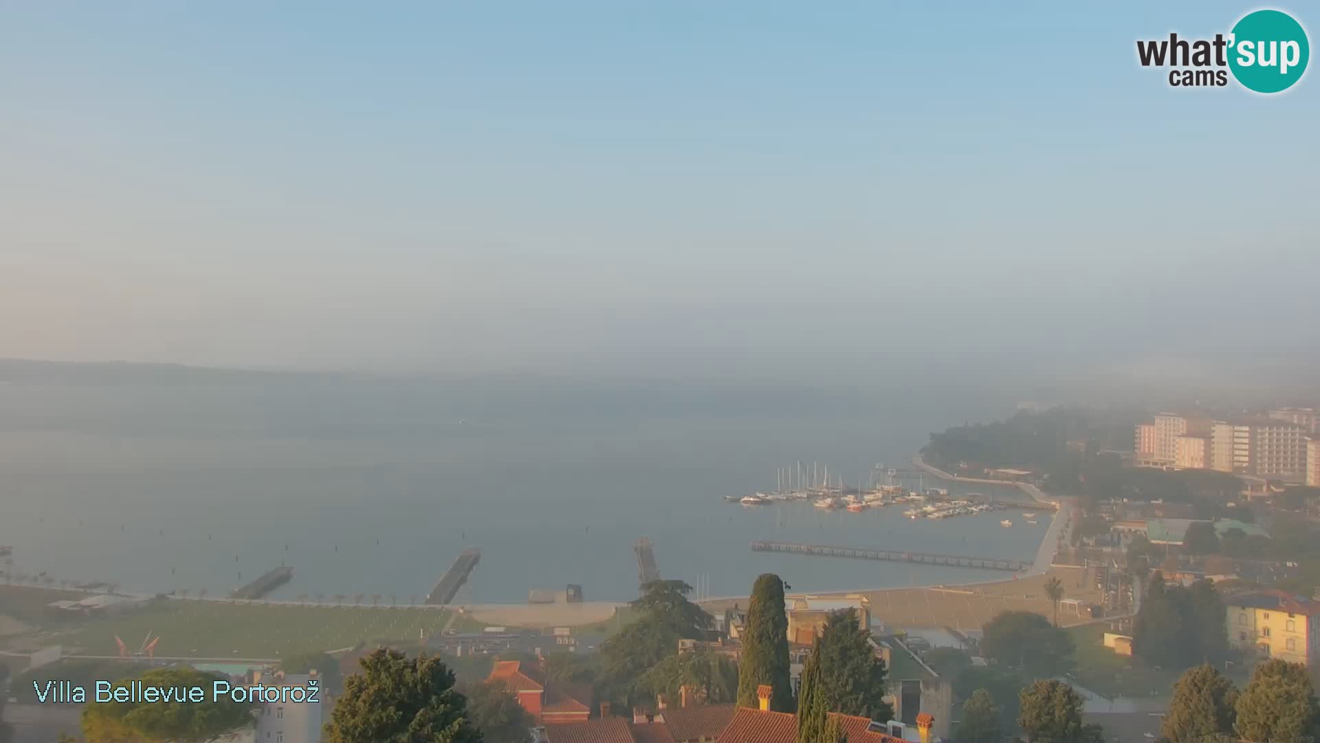 Portorož web kamera – pogled sa Villa Bellevue