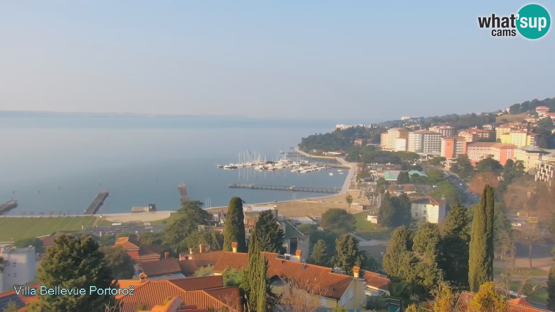 Portorož camera en vivo – Panorama Villa Bellevue