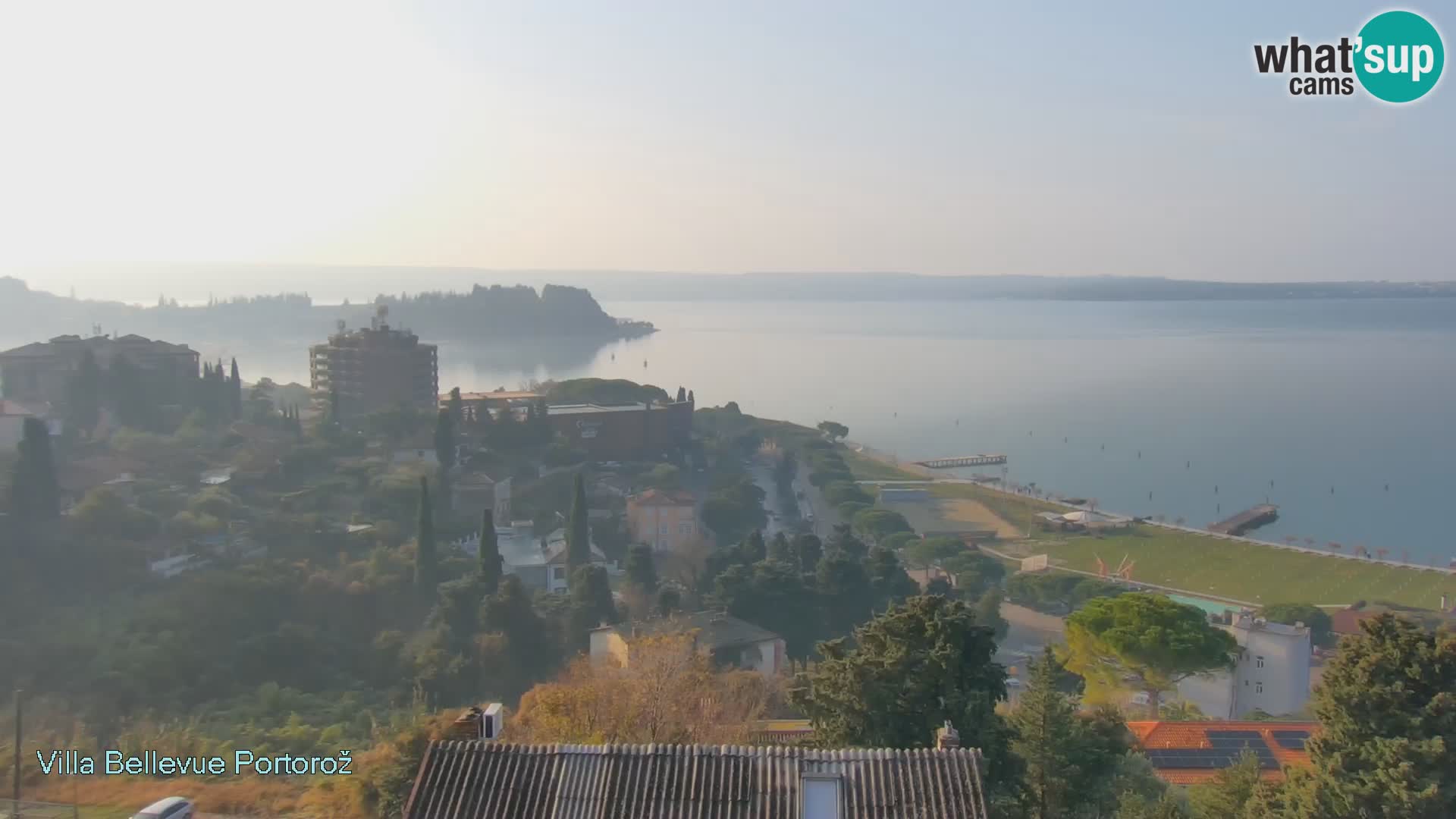 Portorož web kamera – pogled sa Villa Bellevue