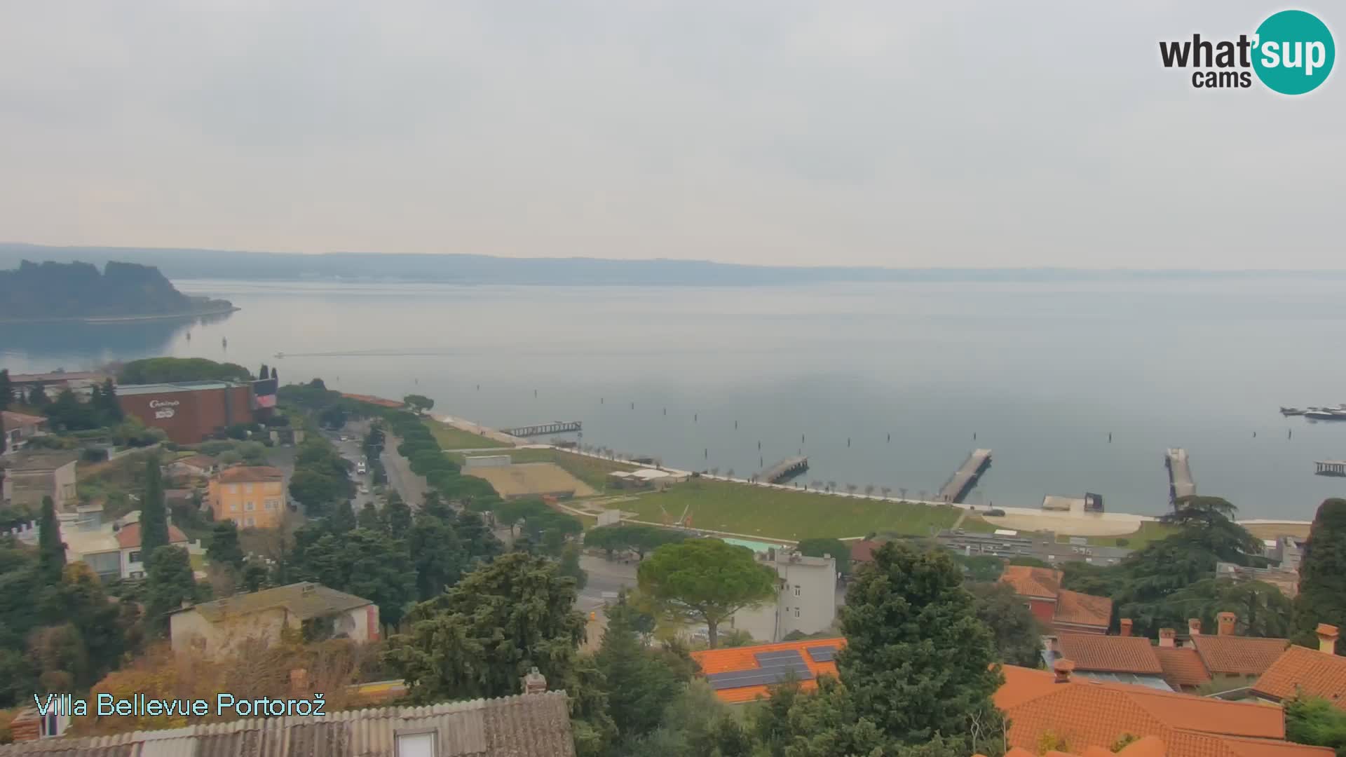 Panorama webcam Portorož – view from Villa Bellevue