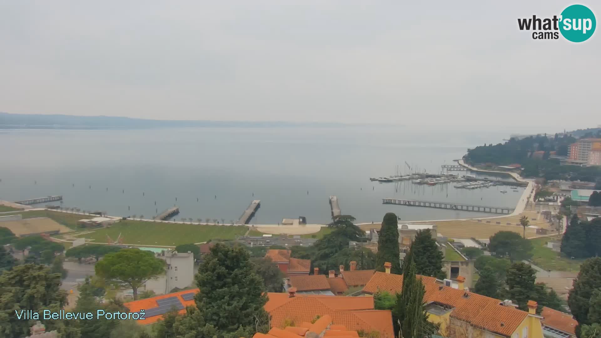 Portorož web kamera – pogled sa Villa Bellevue