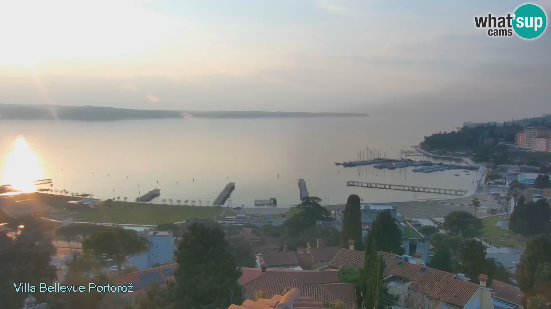 Portorož camera en vivo – Panorama Villa Bellevue