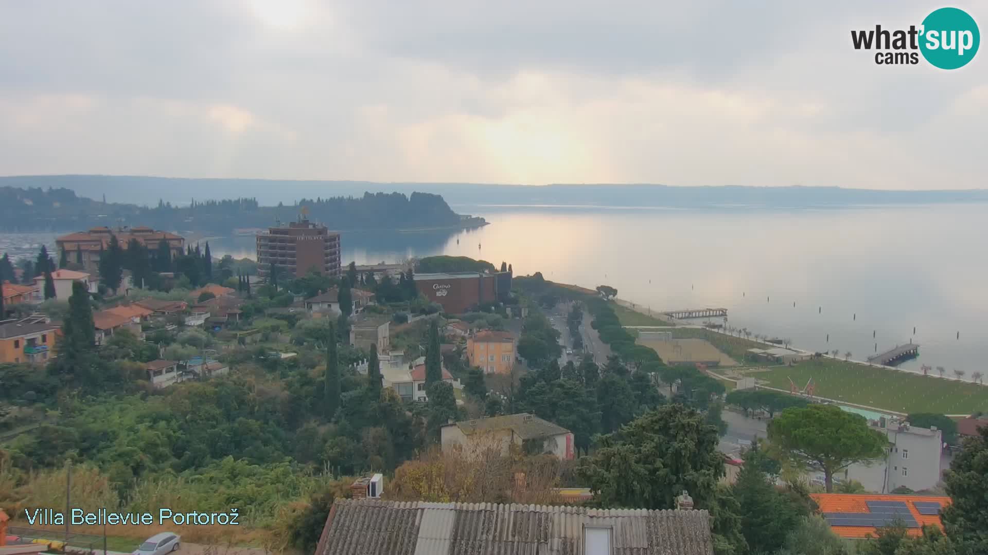 Portorož web kamera – pogled sa Villa Bellevue