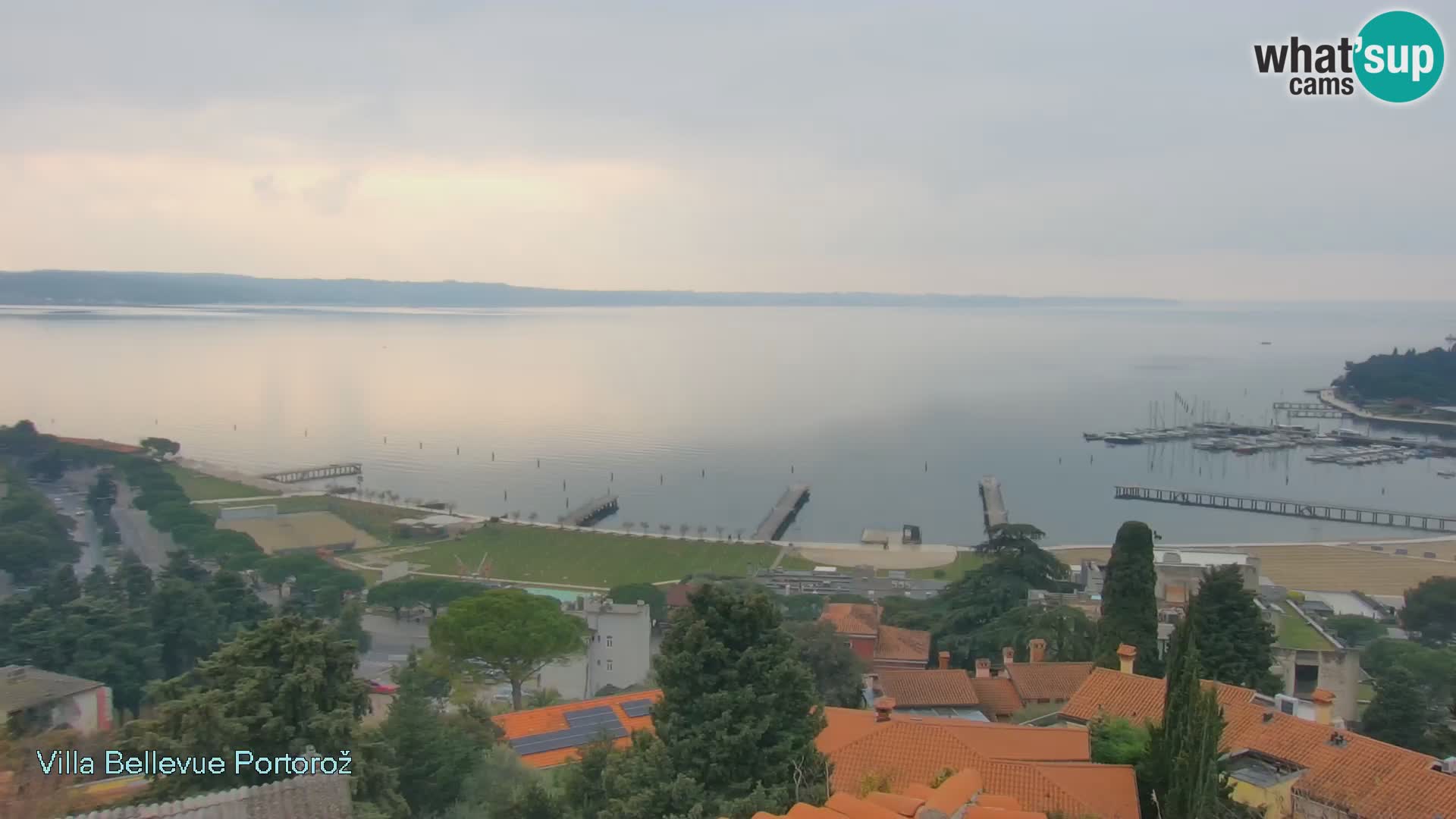 Portorož camera en vivo – Panorama Villa Bellevue