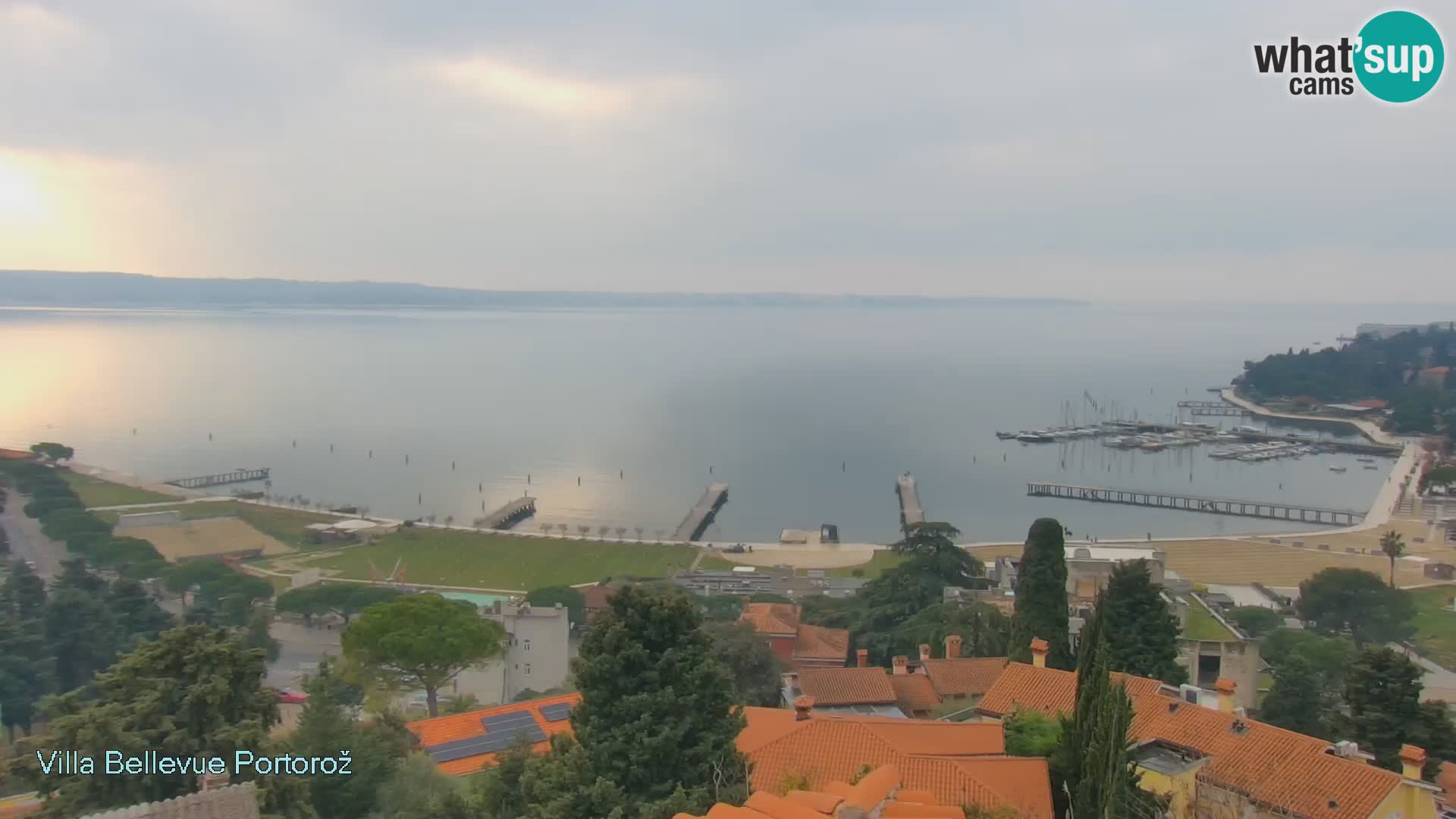 Portorož camera en vivo – Panorama Villa Bellevue