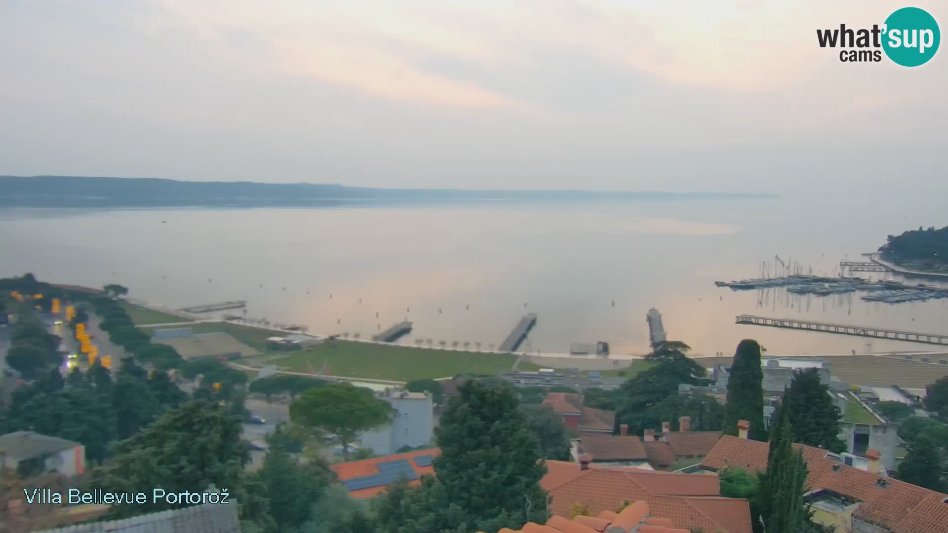 Portorož camera en vivo – Panorama Villa Bellevue