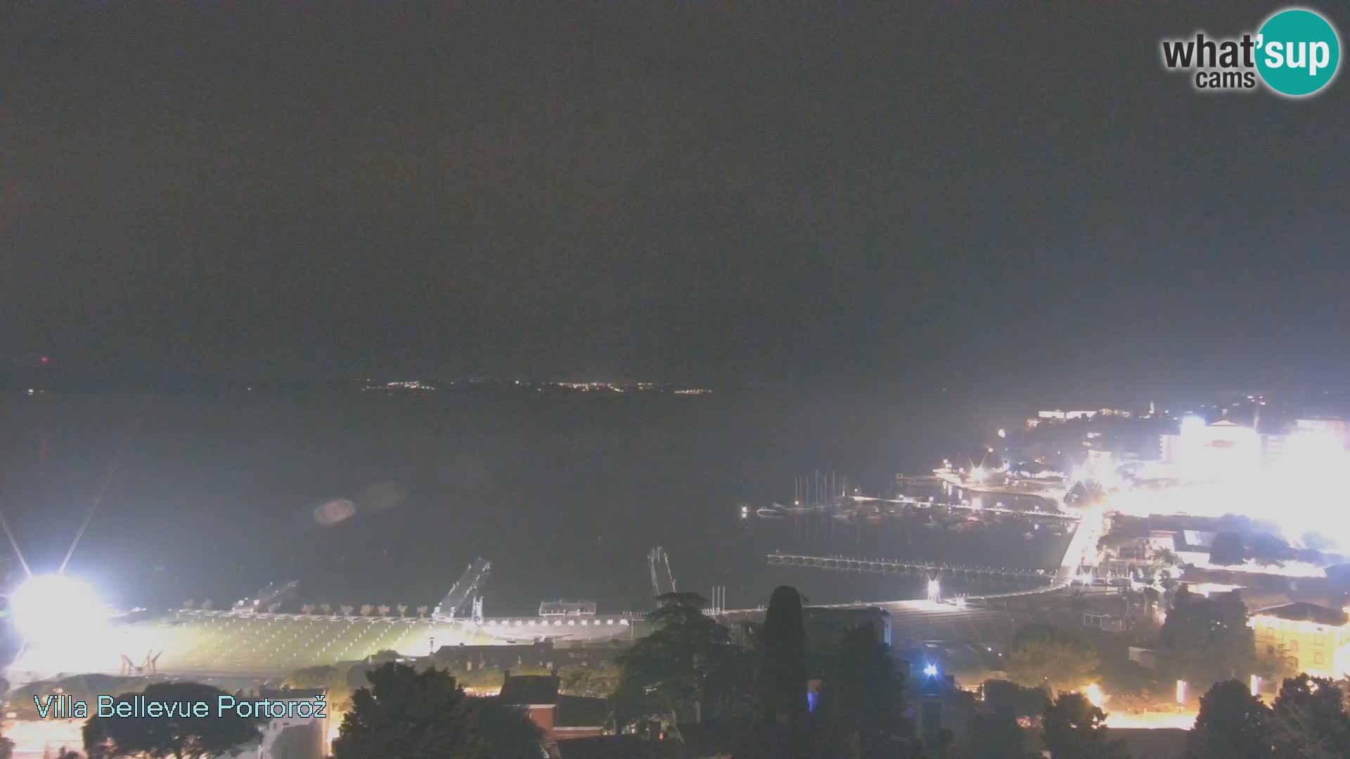 Portorož web kamera – pogled sa Villa Bellevue