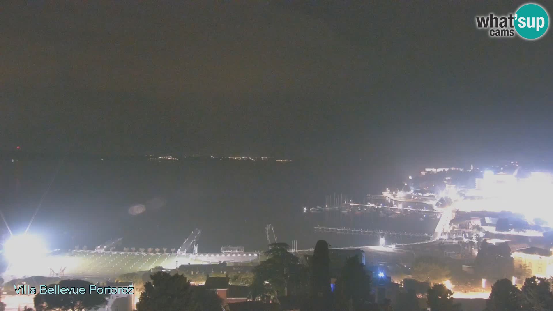 Portorož web kamera – pogled sa Villa Bellevue