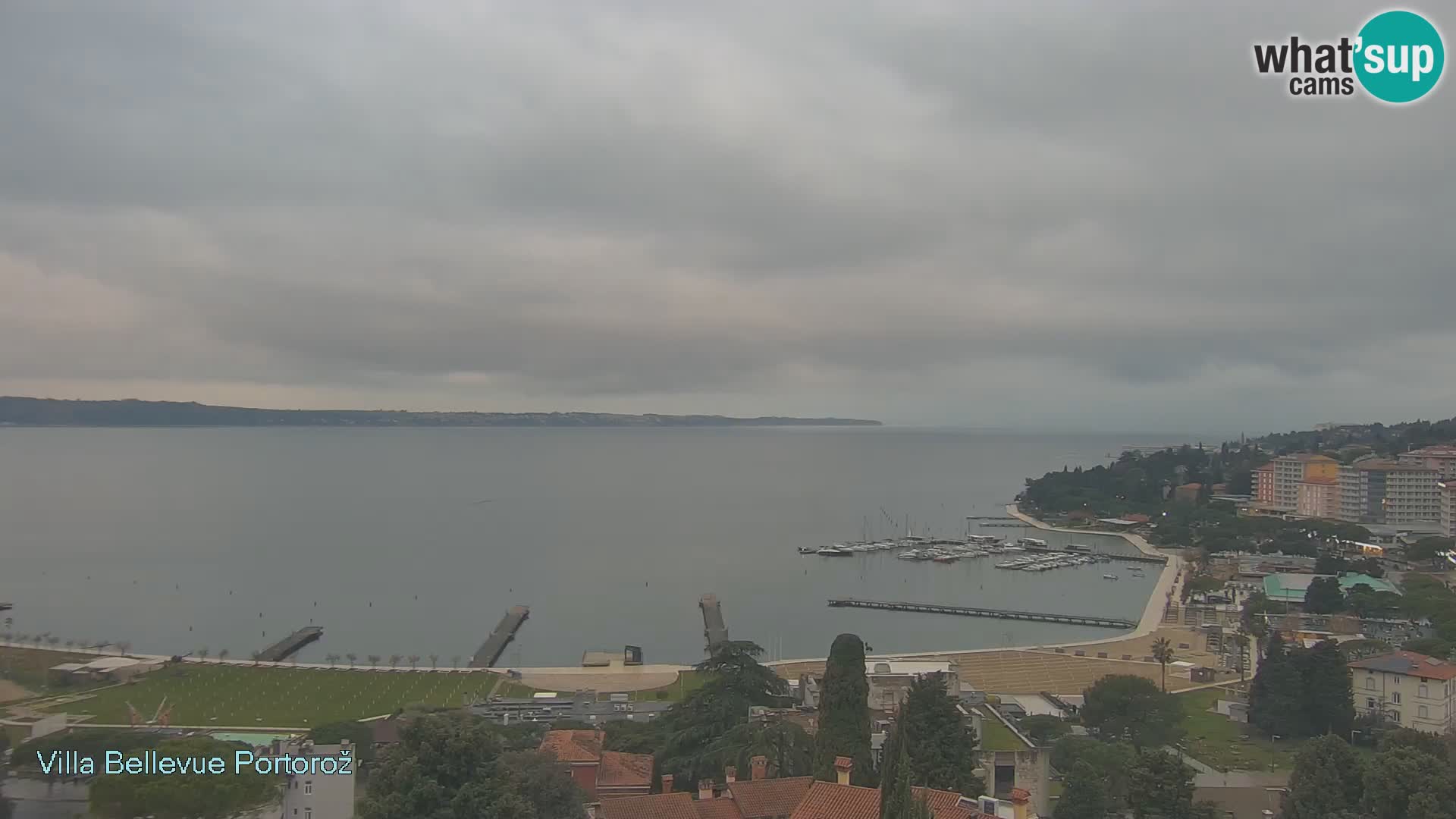 Portorož camera en vivo – Panorama Villa Bellevue